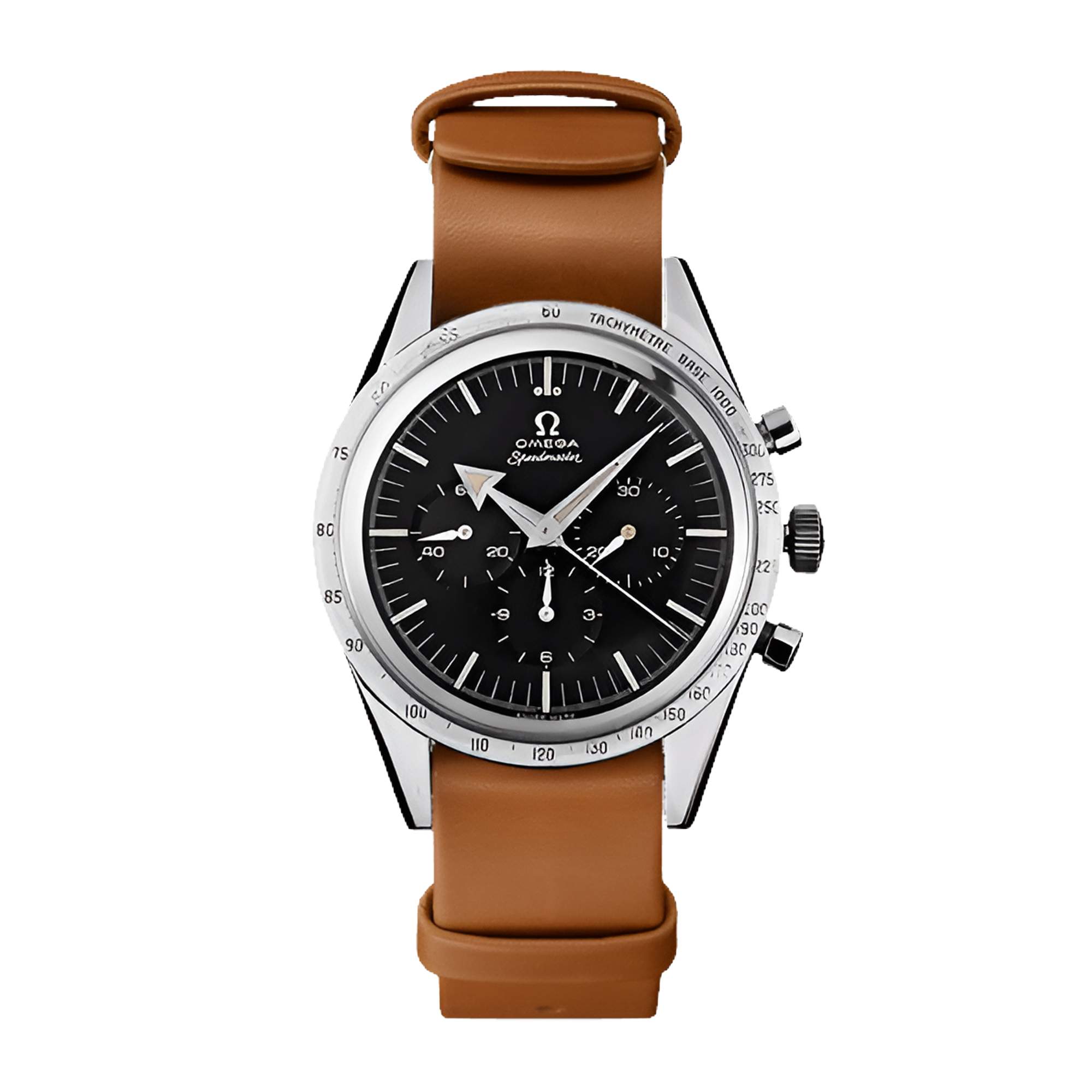 Speedmaster Broad Arrow Steel Black Dial 38mm Product Image