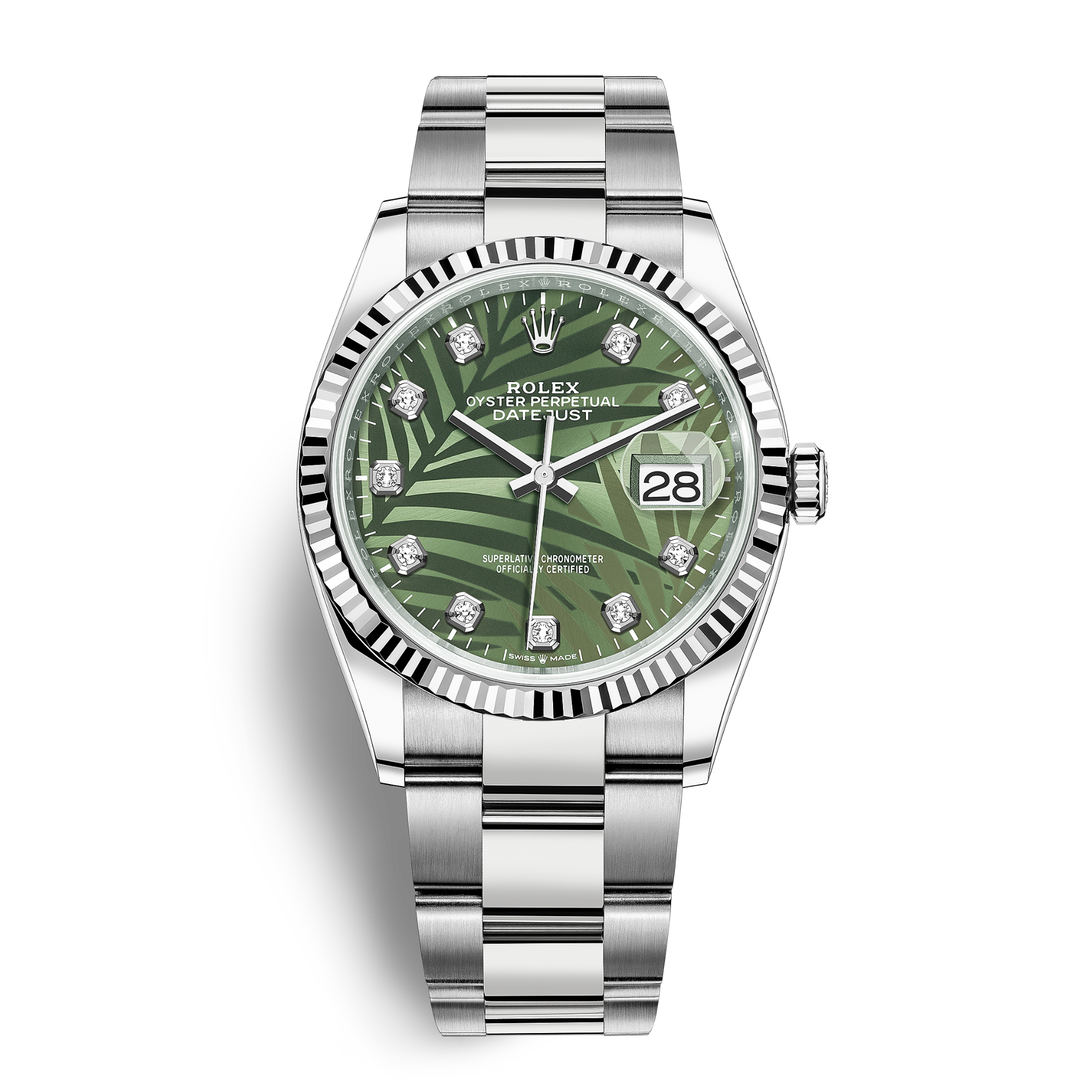 Datejust Steel Palm Dial 36mm Product Image