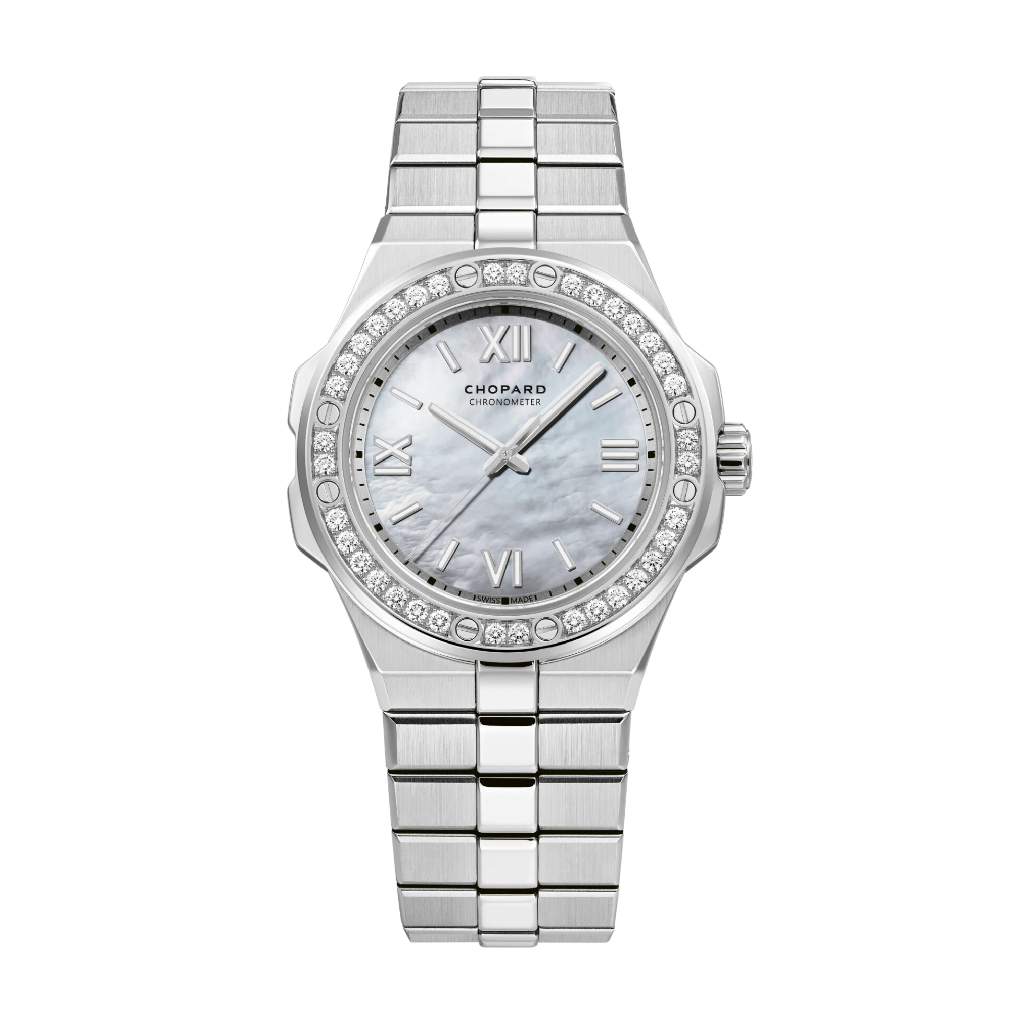 Alpine Eagle 36 Stainless Steel Diamond Mother of Pearl Dial Product Image