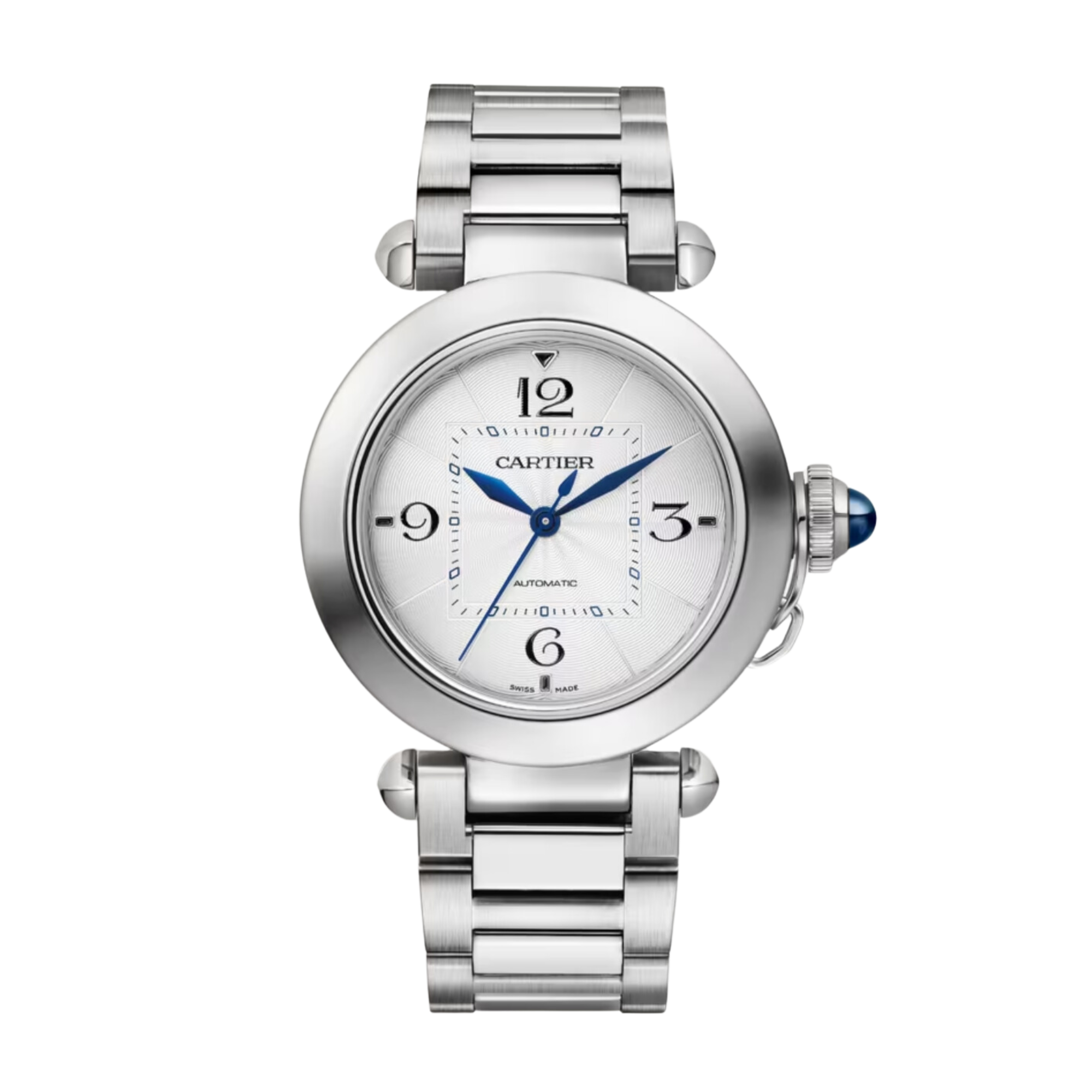 Pasha de Cartier Steel Silver Dial 35mm Product Image