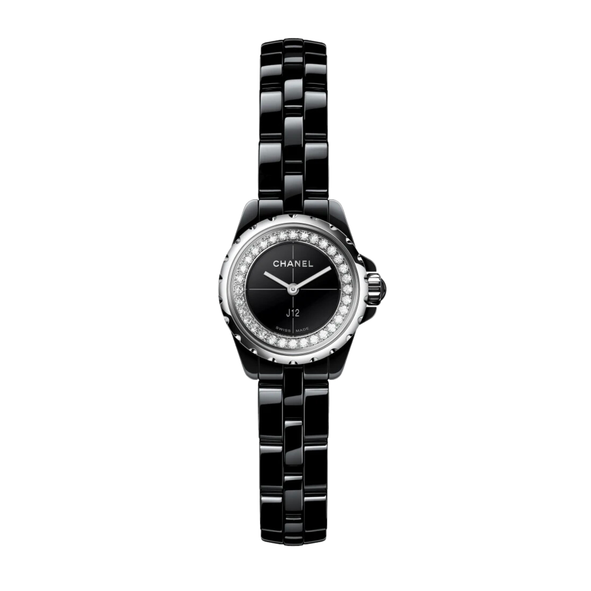 J12.XS Watch Ceramic Diamond Black Dial 19mm Product Image