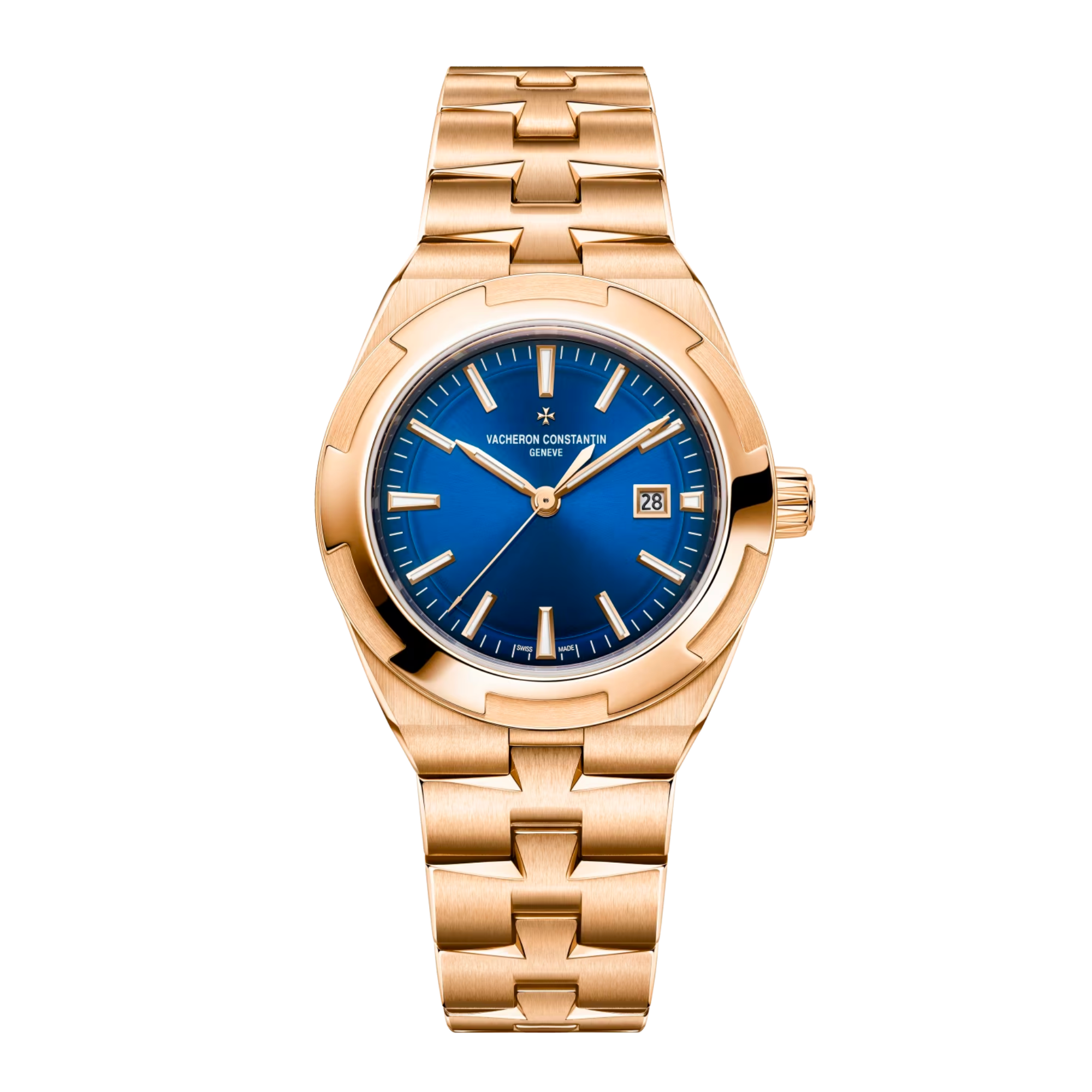 Overseas Rose Gold Blue Dial 34mm Product Image