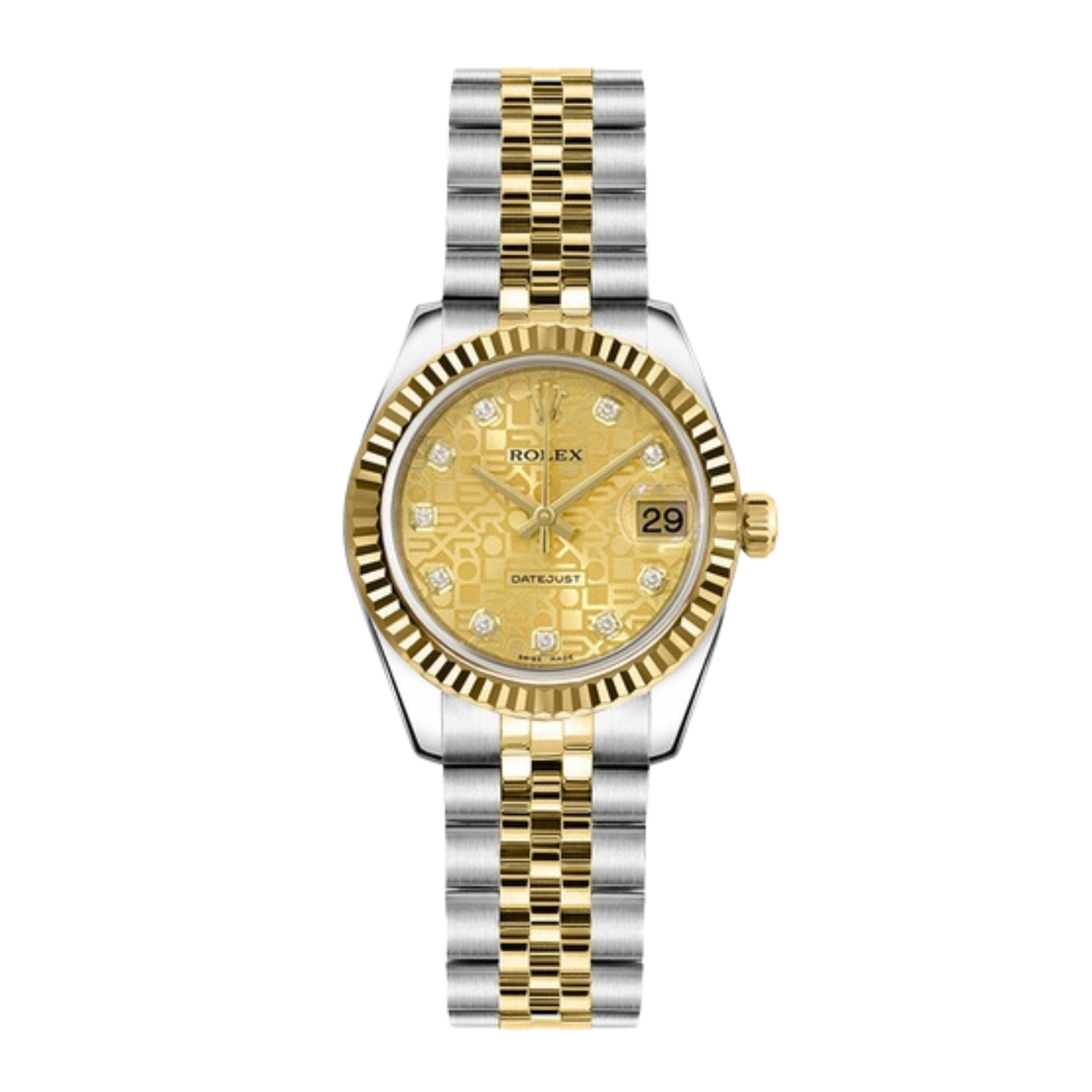 Lady-Datejust Yellow Gold & Steel Champagne Computer Dial 26mm Product Image