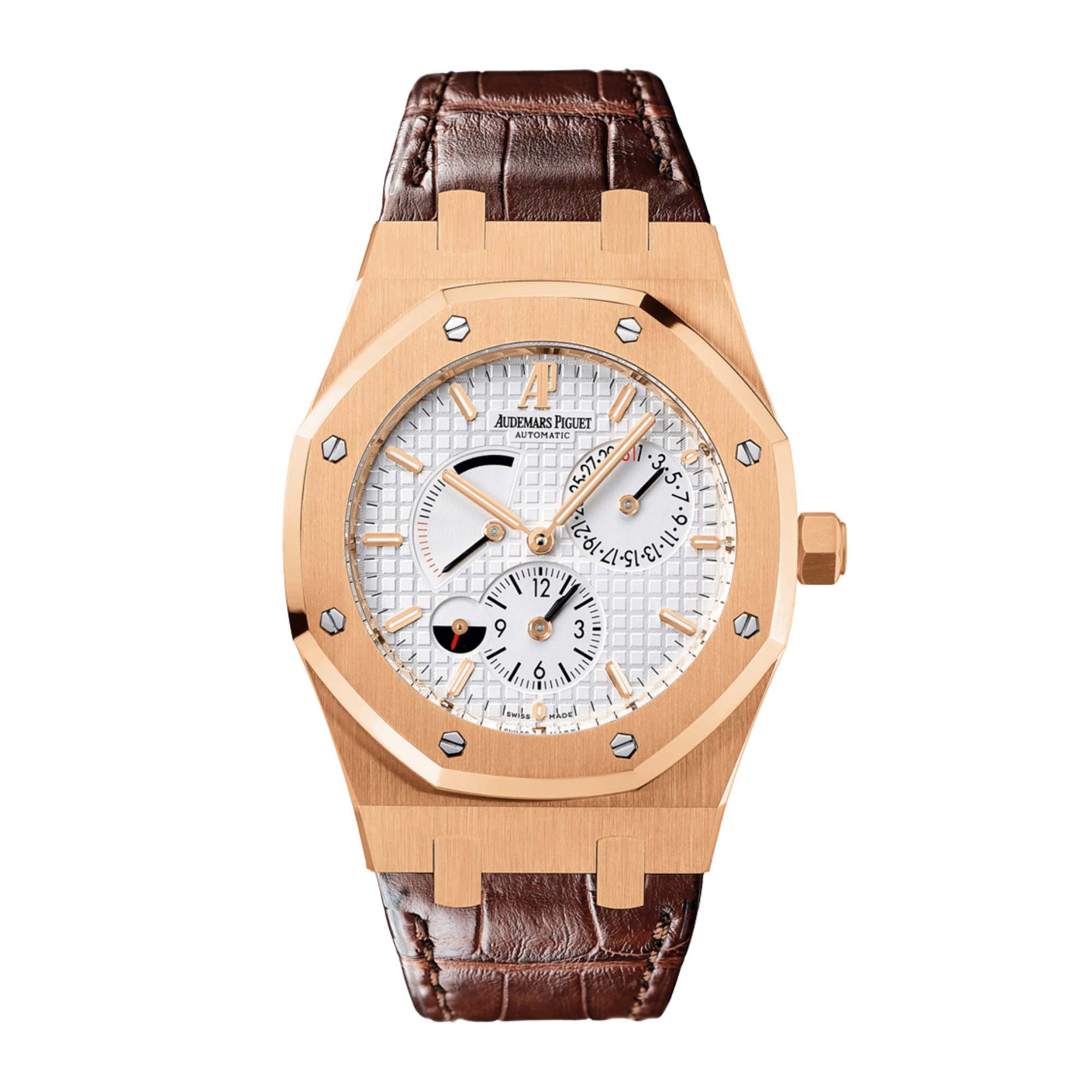 Royal Oak Dual Time Rose Gold Silver Dial 39mm Product Image