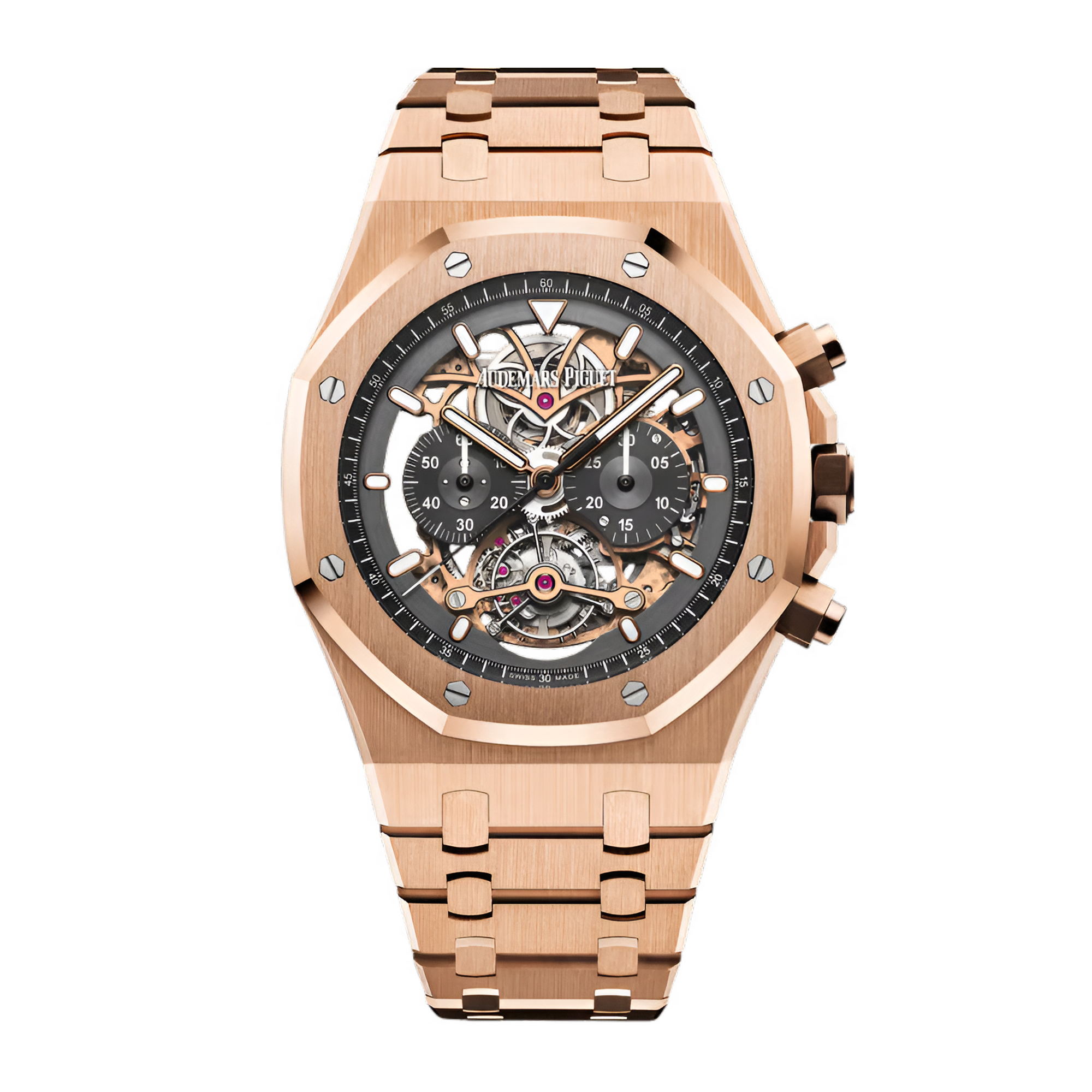 Royal Oak 44 Tourbillon Chronograph Rose Gold Openworked Dial Product Image
