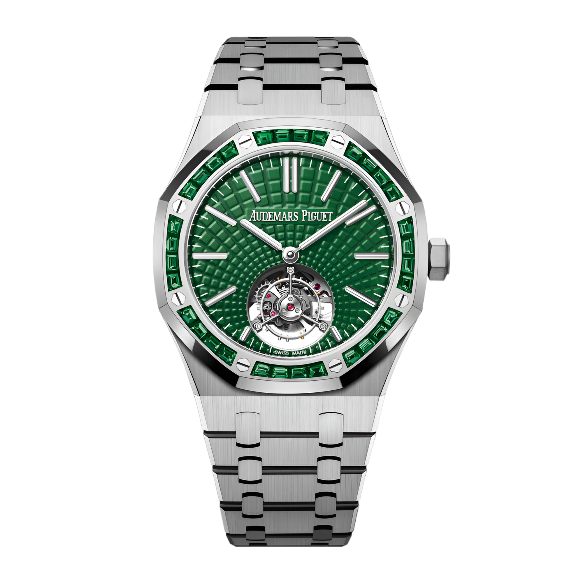 Royal Oak Self Winding Flying Tourbillon Titanium White Gold Emerald Green Dial 41mm Product Image