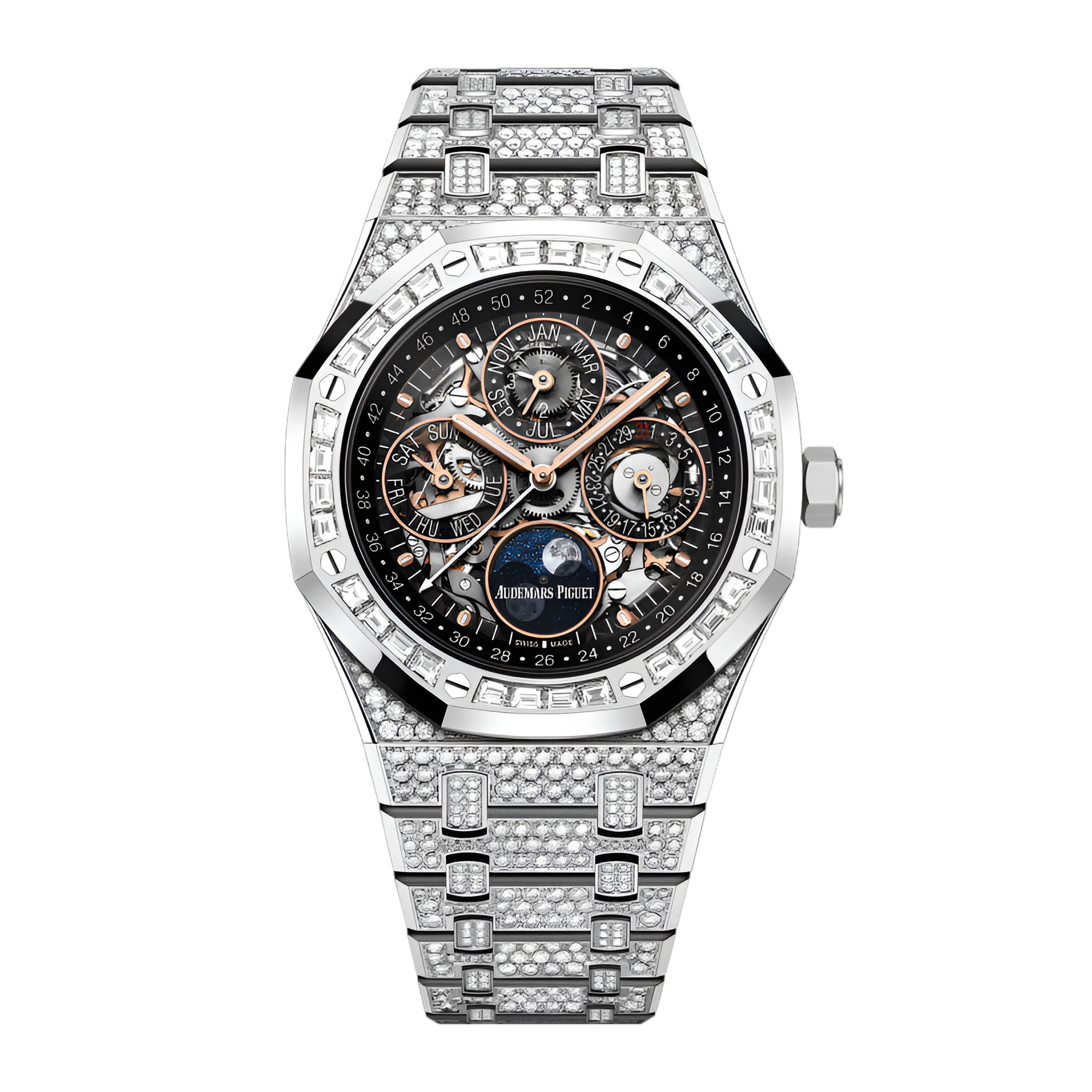 Royal Oak Perpetual Calendar White Gold Diamond Skeleton Dial 41mm Product Image