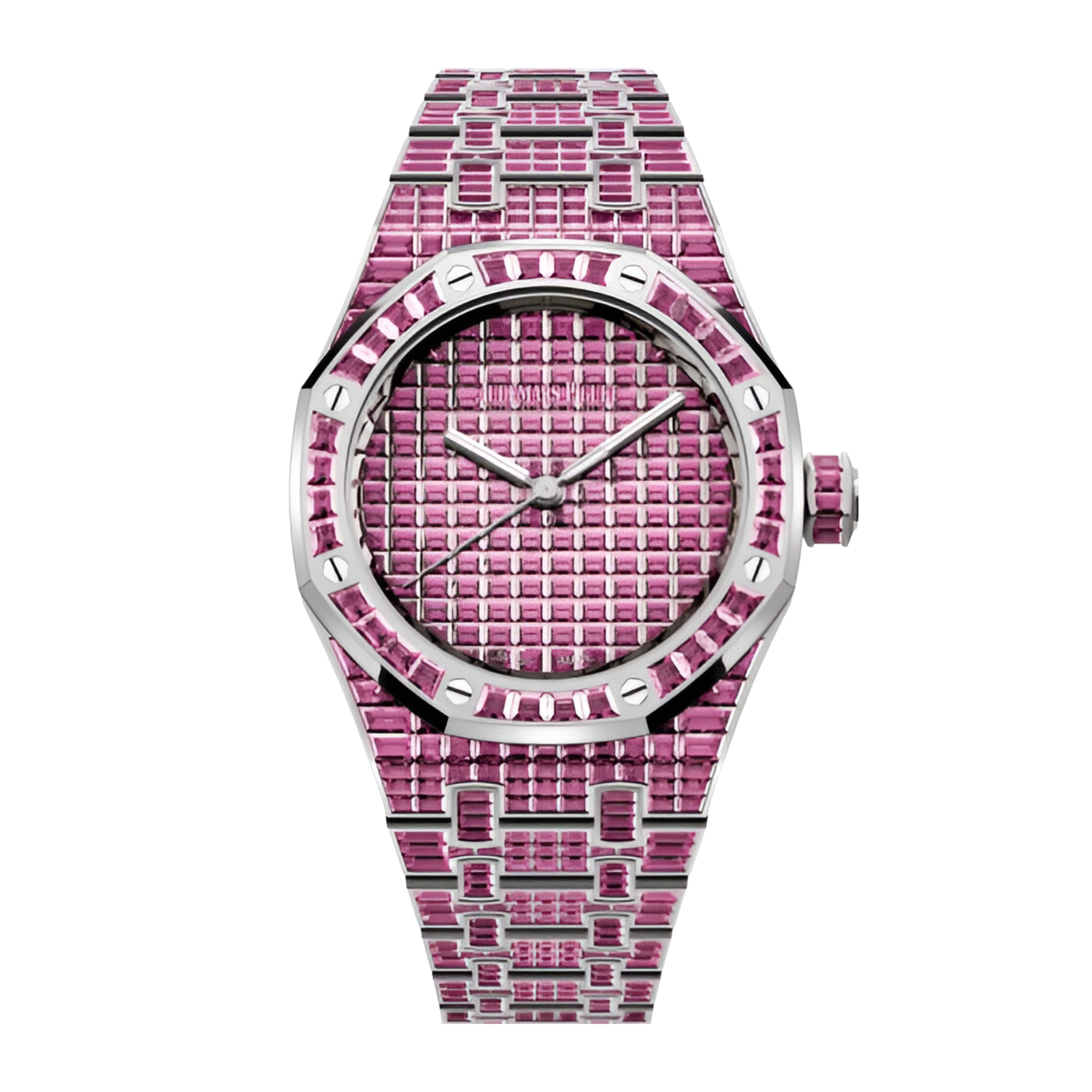 Audemars Piguet Royal Oak White Gold Tourmaline Pink Dial 37mm