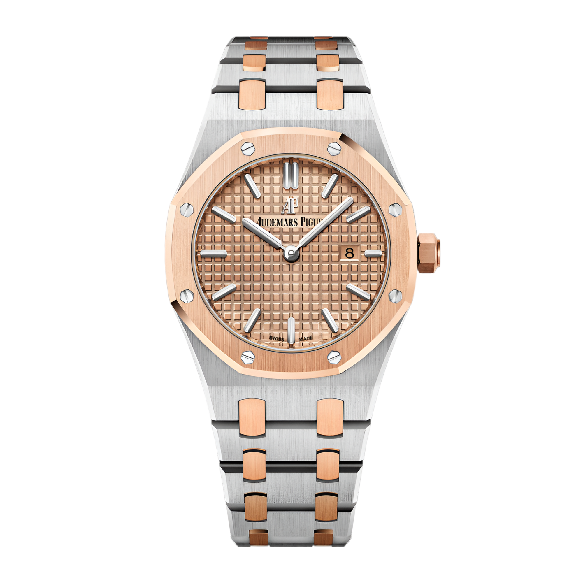 Audemars Piguet Royal Oak Rose Gold Diamond Pink Dial 33mm 67654OR