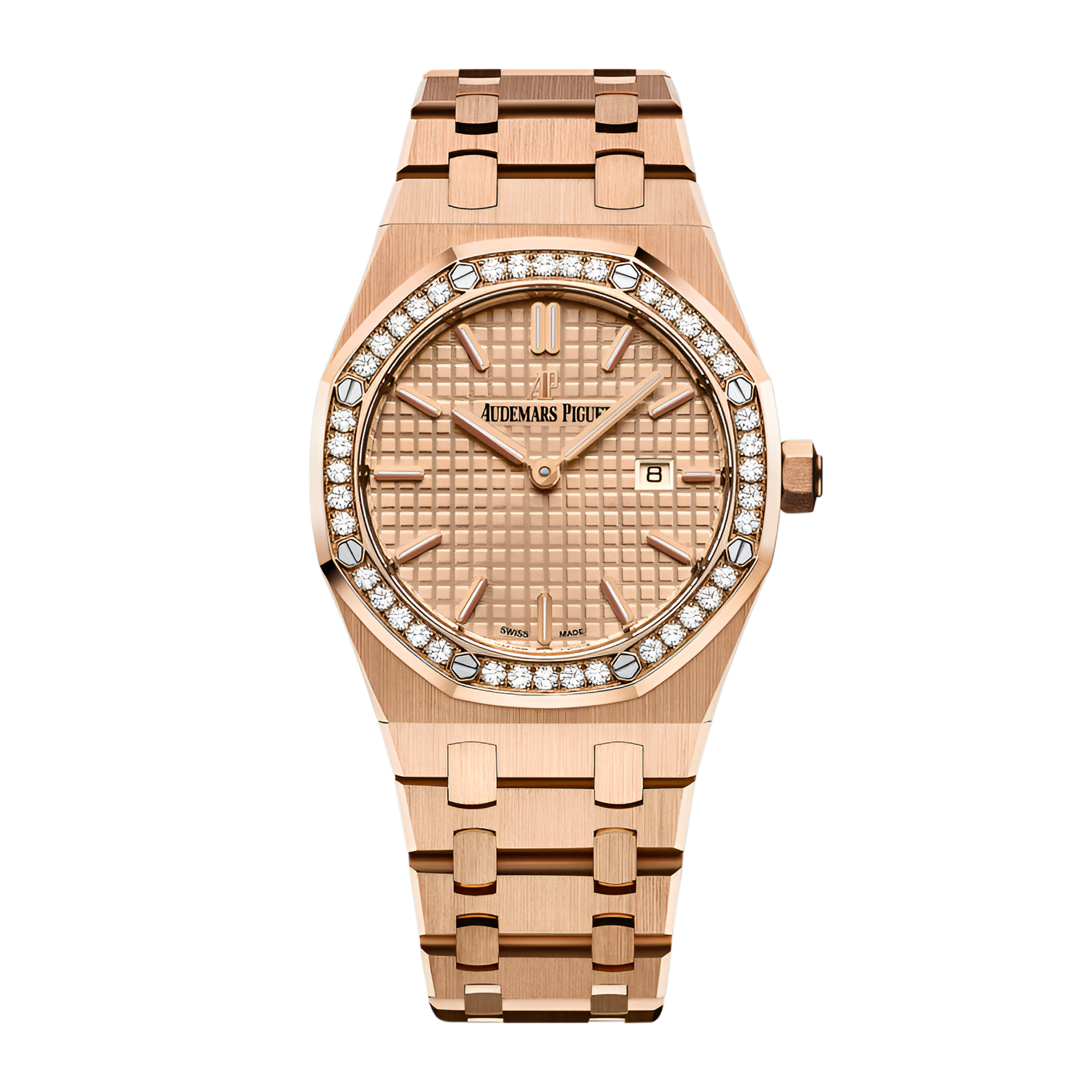 Royal Oak Rose Gold Diamond Pink Dial 33mm Product Image