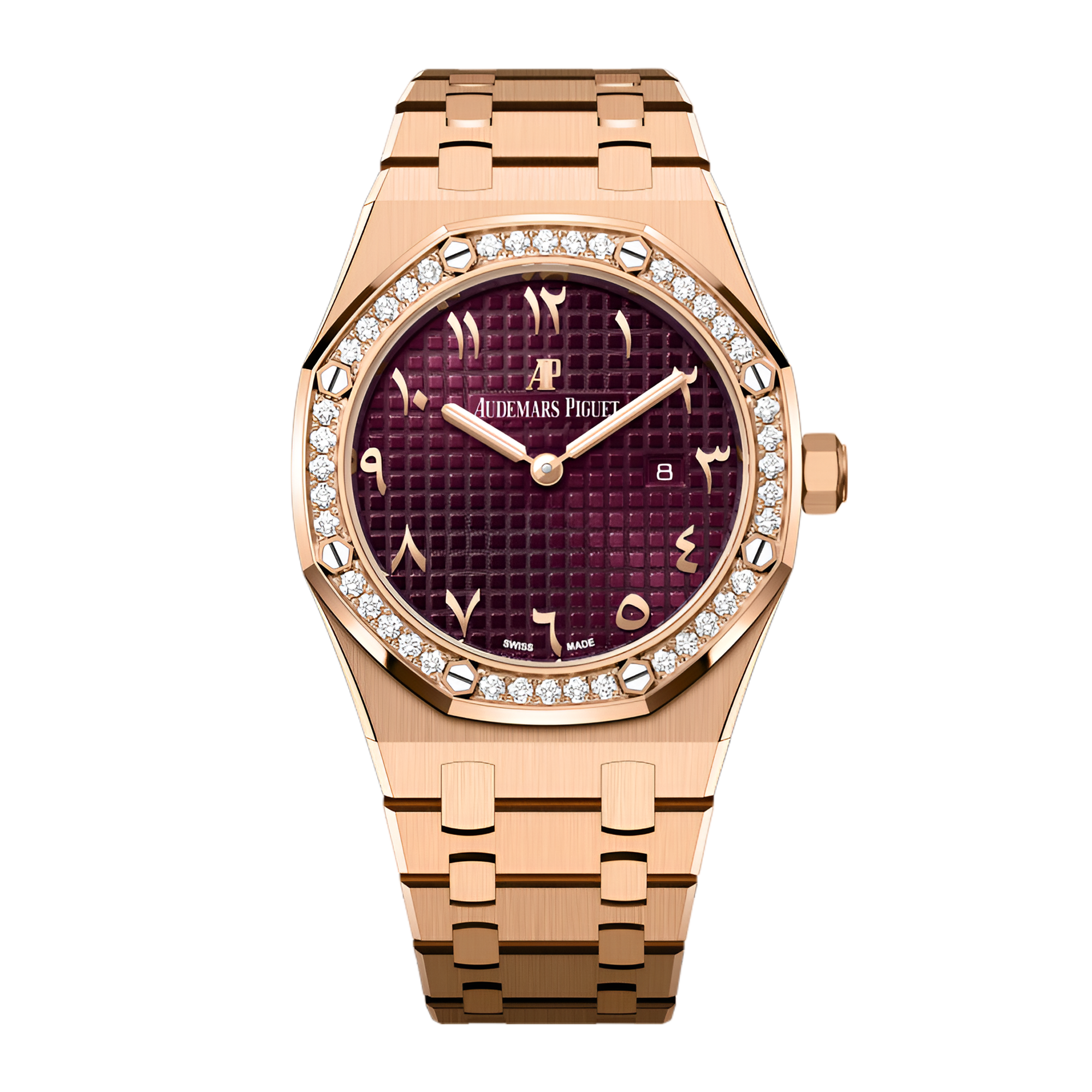 Royal Oak Rose Gold Diamond Purple Dial 33mm Product Image