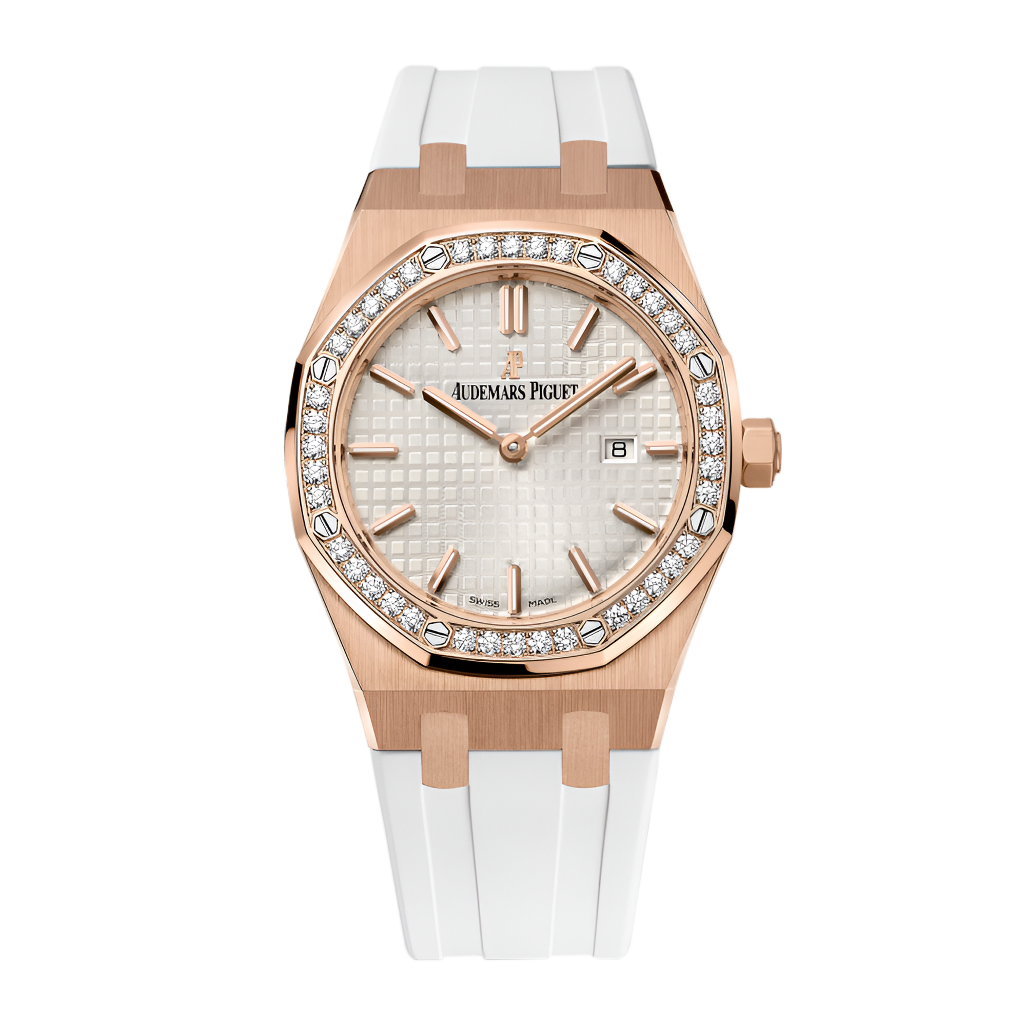 Audemars Piguet Royal Oak Steel Diamond Silver Dial 33mm 67621ST