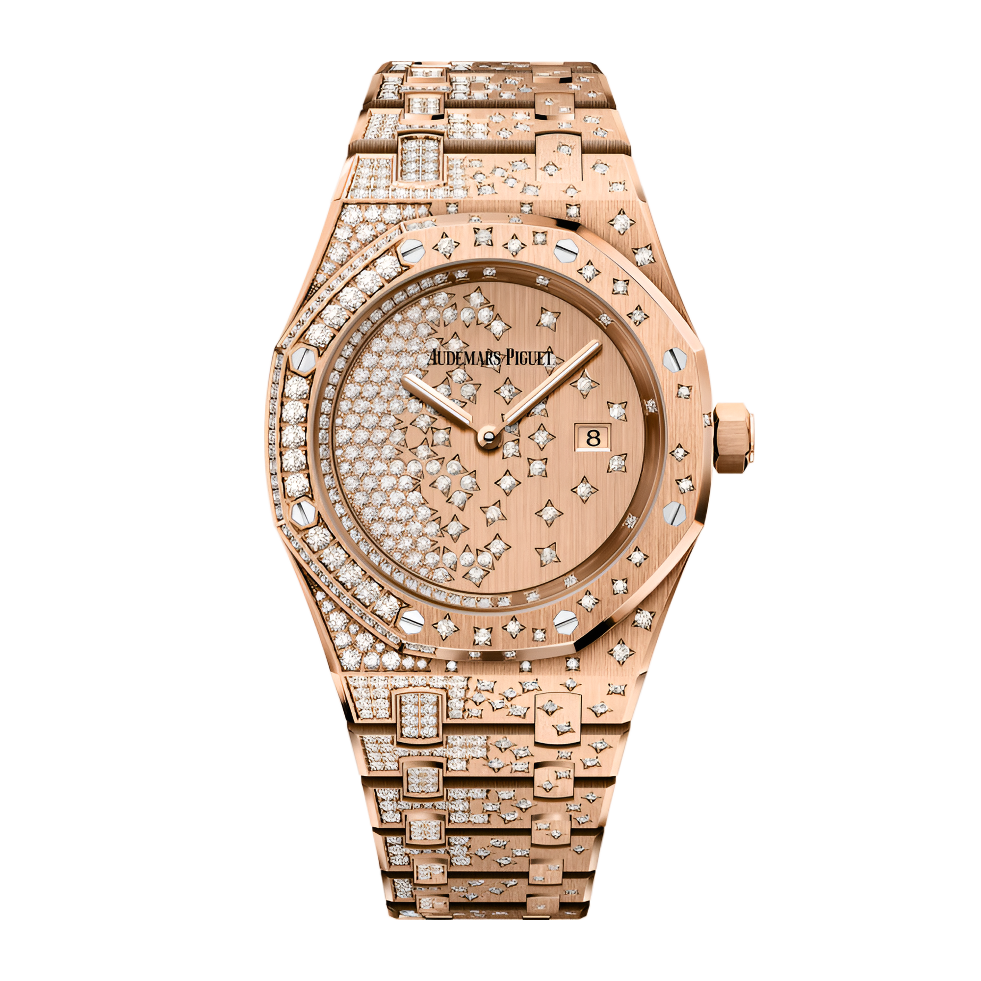 Royal Oak Rose Gold Diamond Pink Dial 33mm Product Image