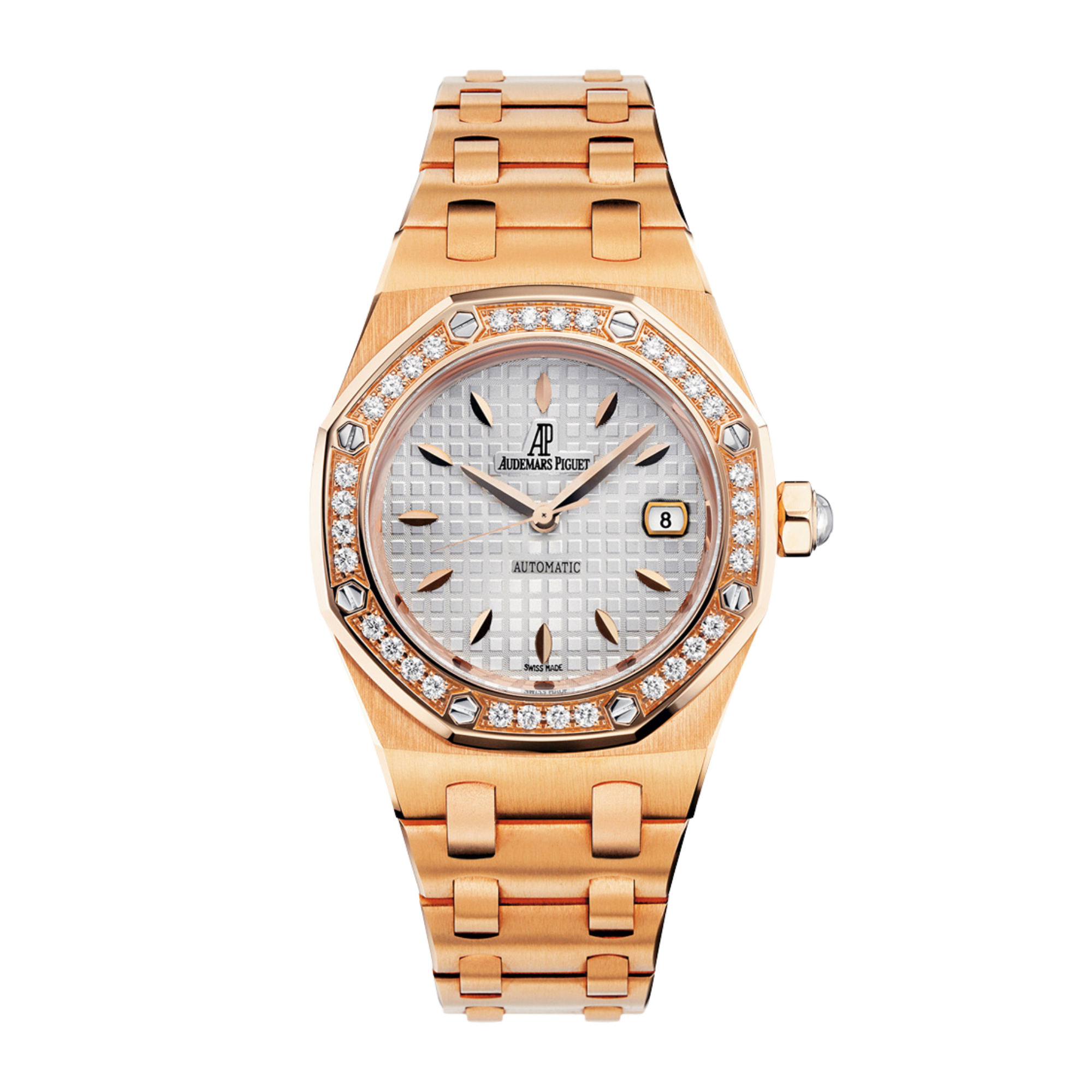 Royal Oak Rose Gold Diamond Silver Dial 33mm Product Image