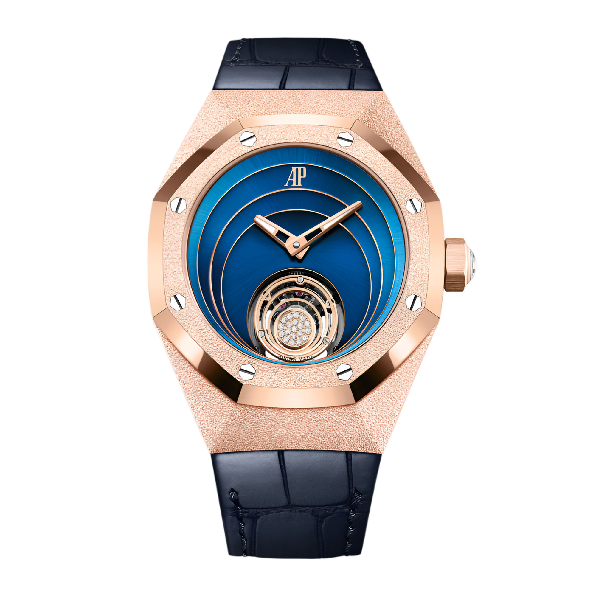 Royal Oak Concept Frosted Gold Flying Tourbillon Rose Gold Blue Dial 38mm Product Image
