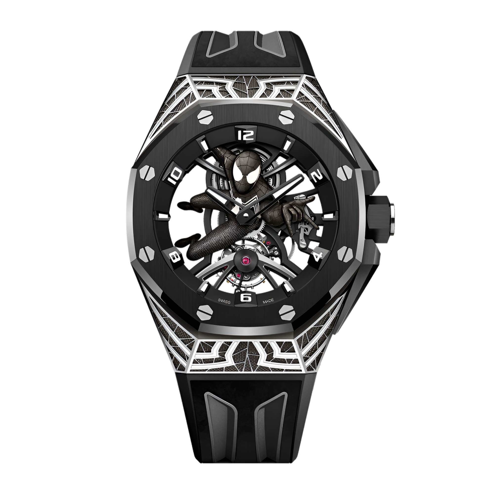 Royal Oak Concept Spiderman Flying Tourbillon Ceramic White Gold Skeleton Dial 42mm Product Image