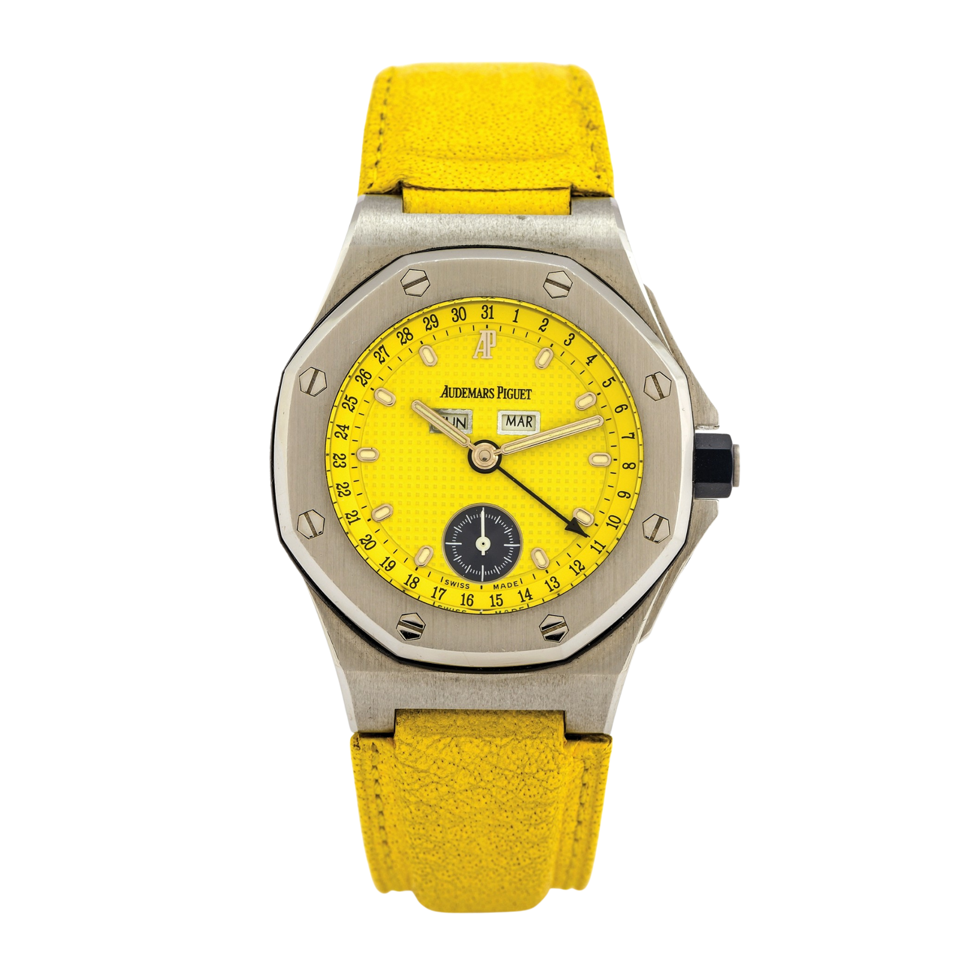 Royal Oak Offshore Full Calendar Steel Yellow Dial 38mm Product Image