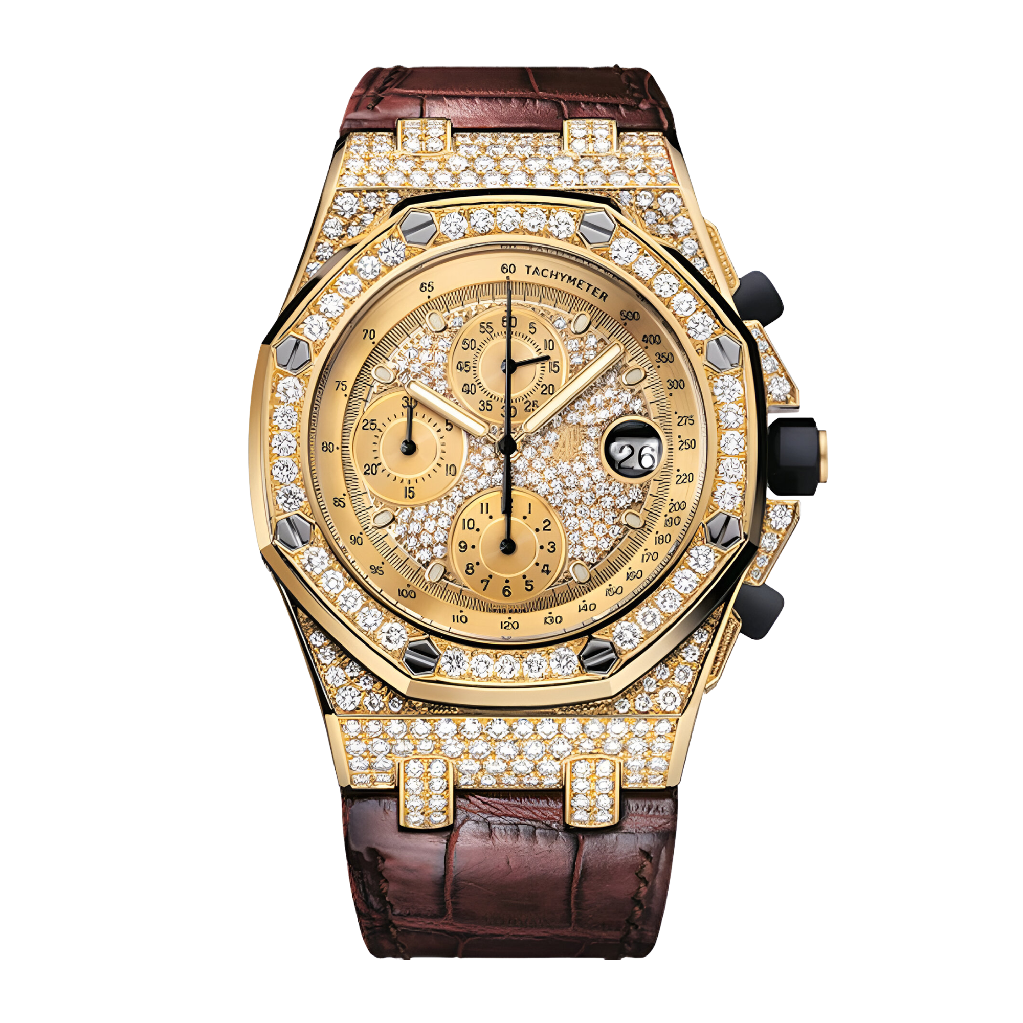 Royal Oak Offshore Yellow Gold Diamond Pave Dial 42mm Product Image