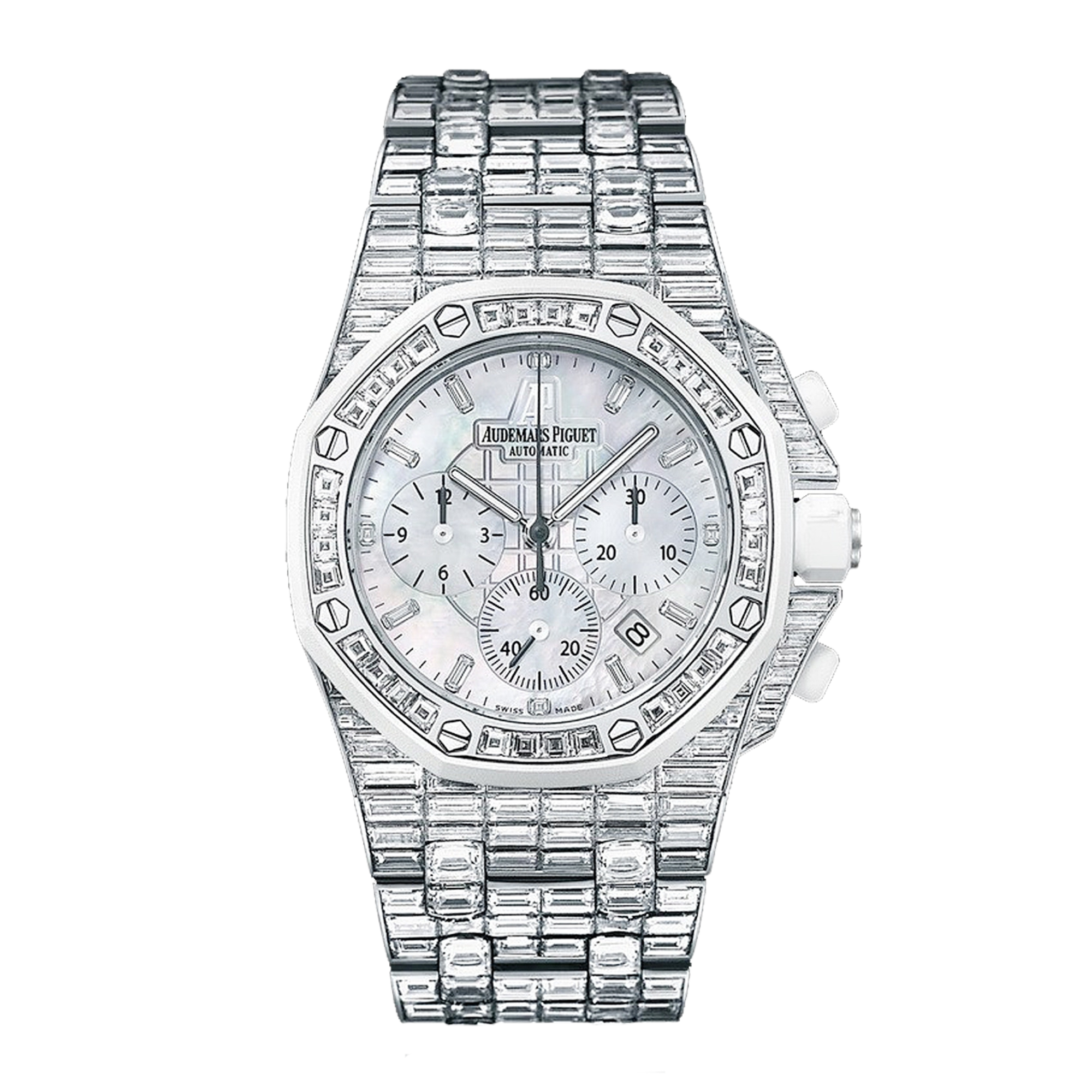 Royal Oak Offshore Chronograph White Gold Diamond Mother of Pearl Dial 37mm Product Image