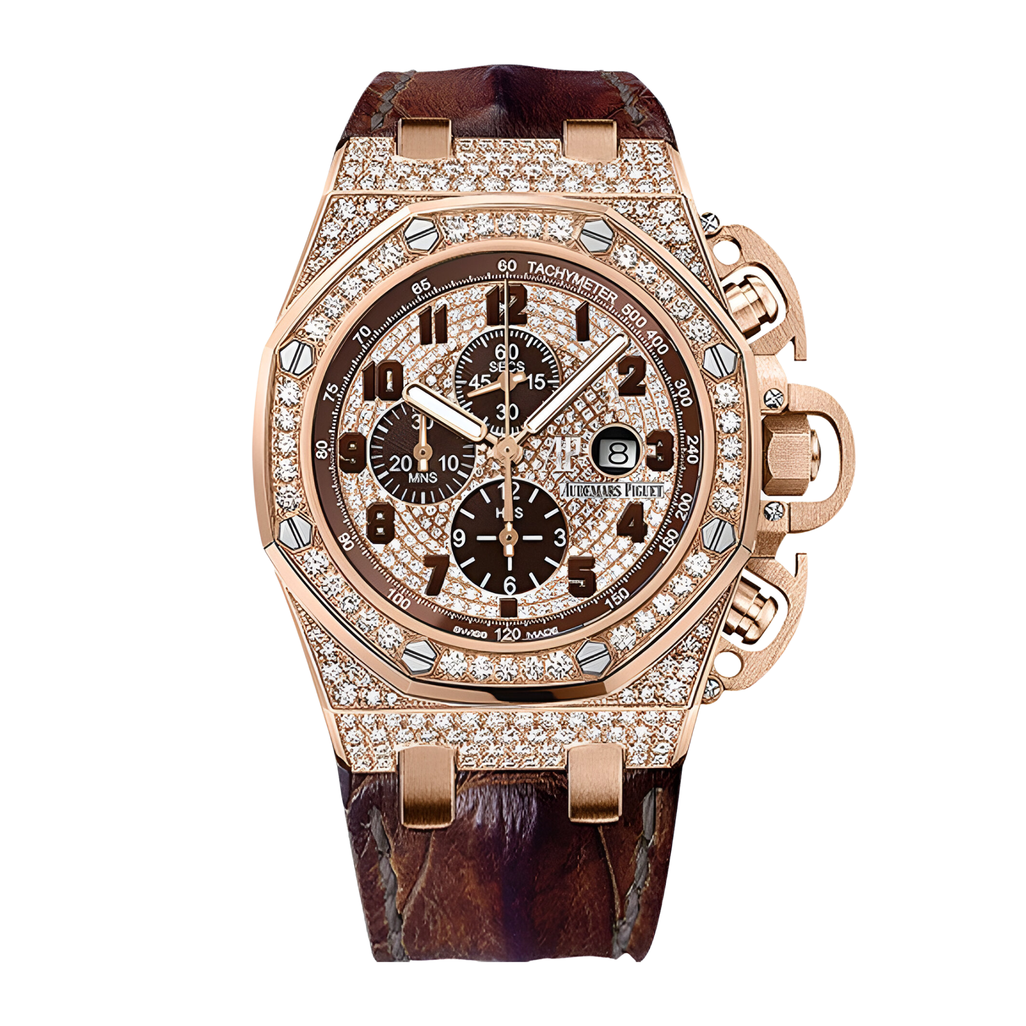 Royal Oak Offshore T3 Rose Gold Diamond Pave Dial 48mm Product Image