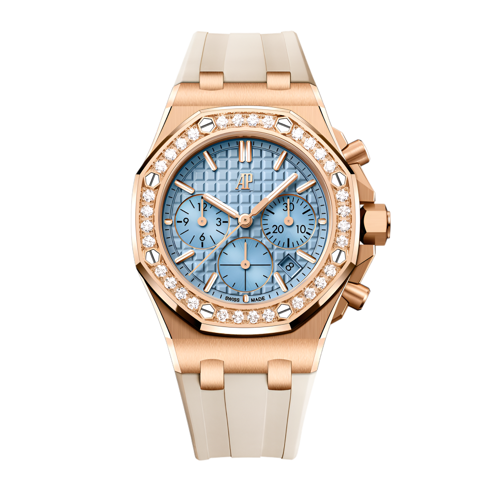 Royal Oak Offshore Lady Chronograph Rose Gold Diamond Blue Dial 37mm Product Image