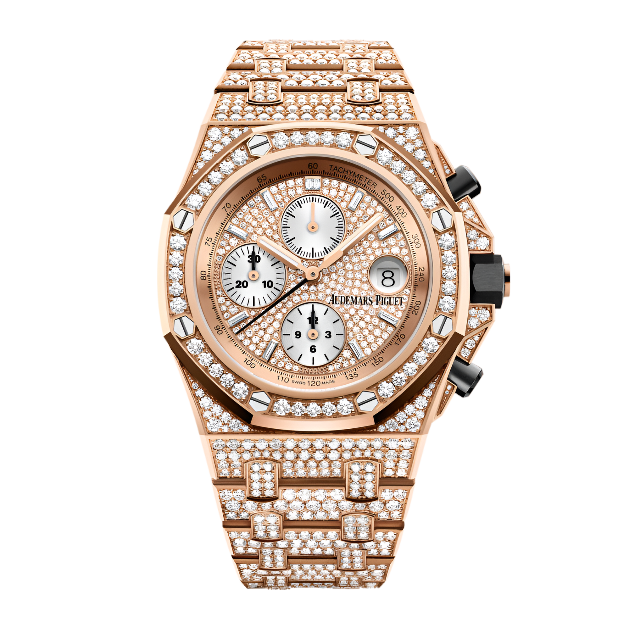 Royal Oak Offshore Rose Gold Diamond Pave Dial 42mm Product Image