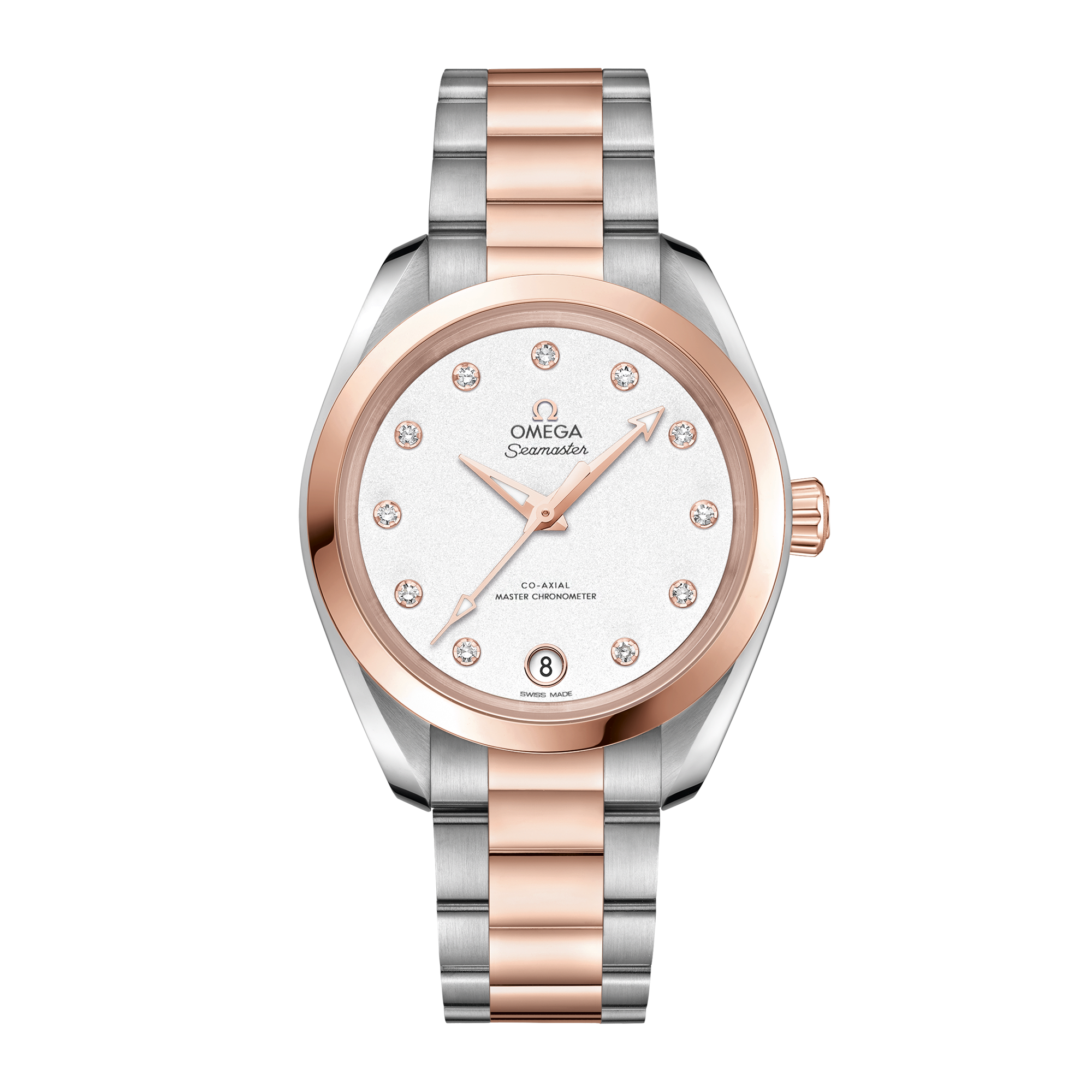 Aqua Terra Rose Gold & Steel White Dial 34mm Product Image