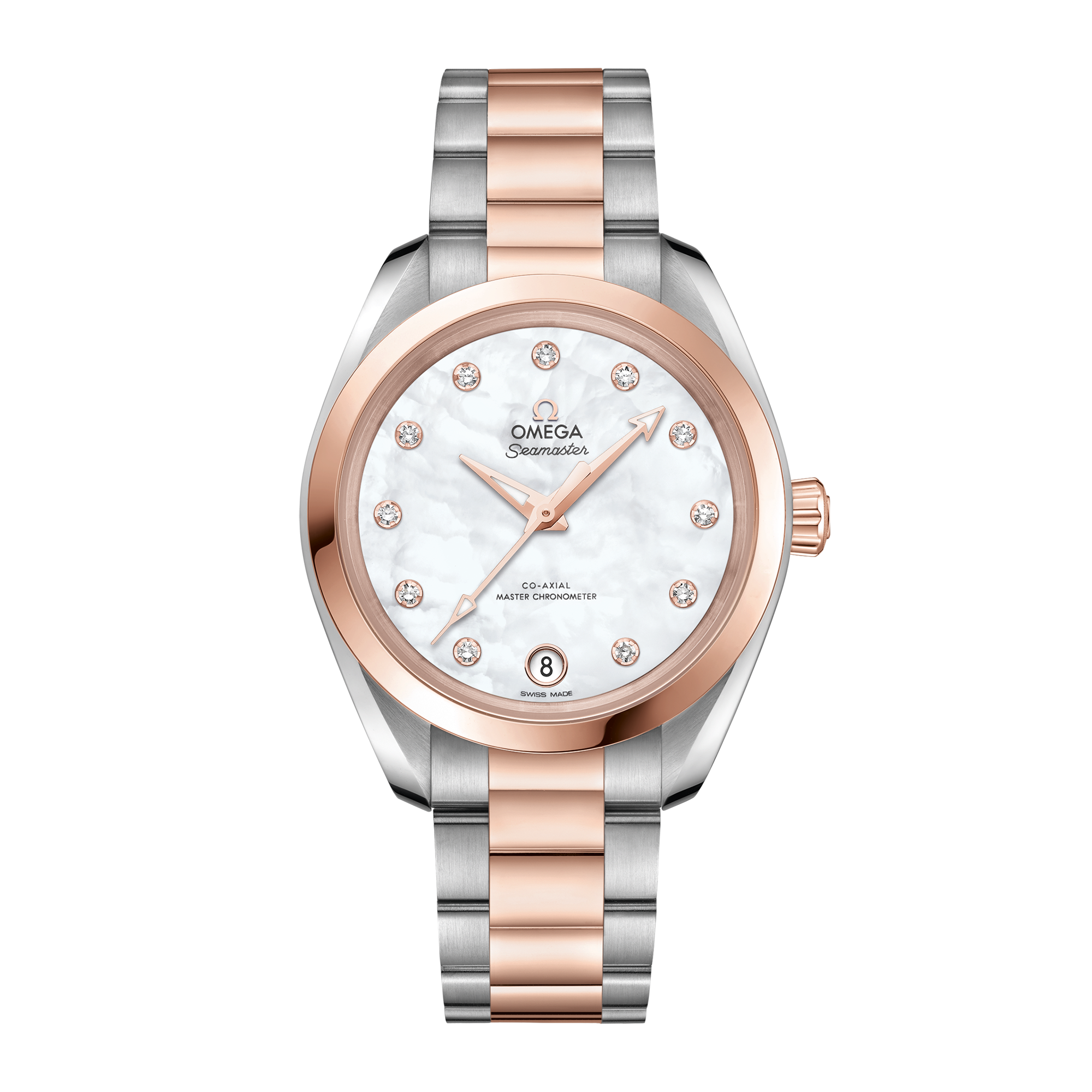 Aqua Terra Rose Gold & Steel Mother of Pearl Dial 34mm Product Image
