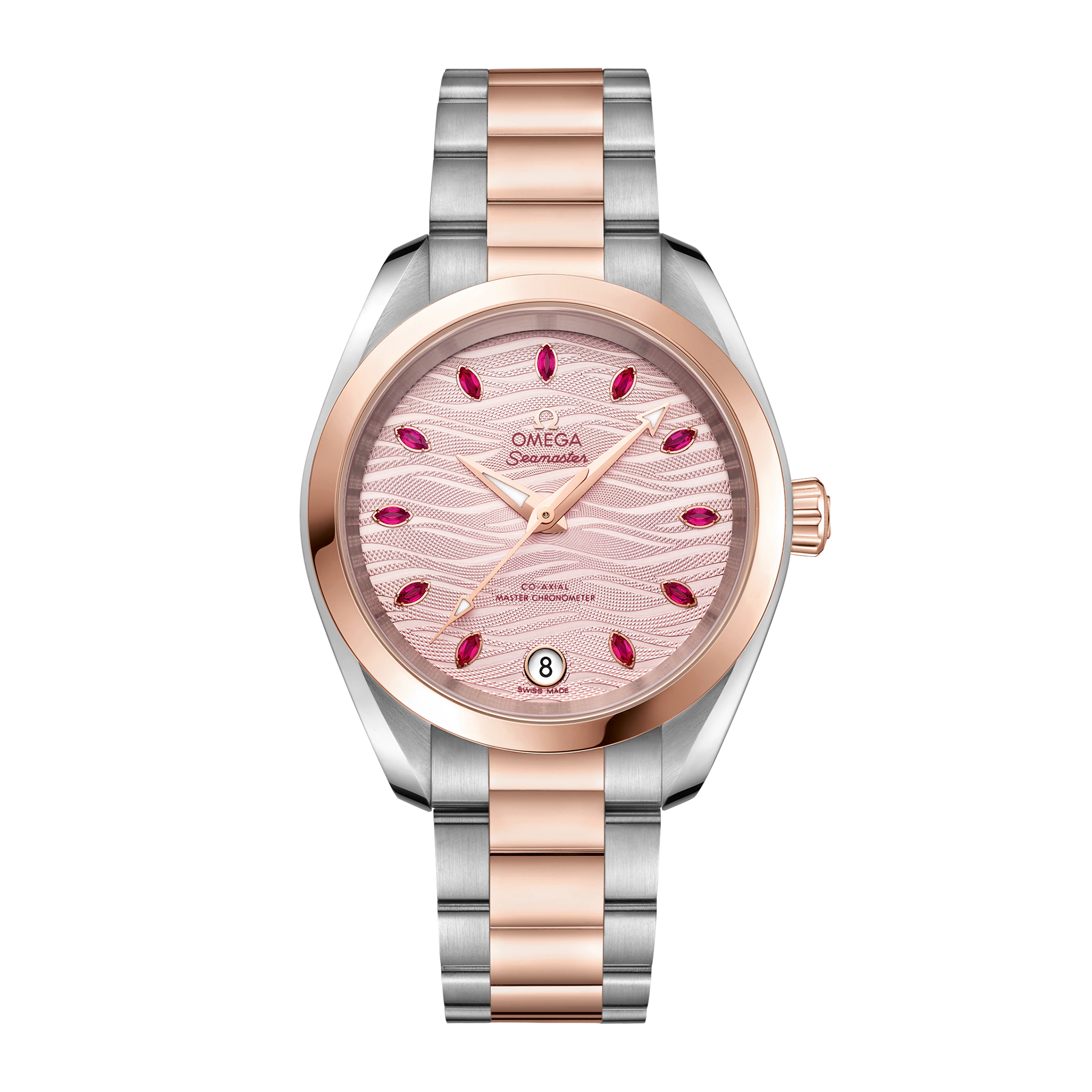 Aqua Terra Rose Gold & Steel Pink Dial 34mm Product Image