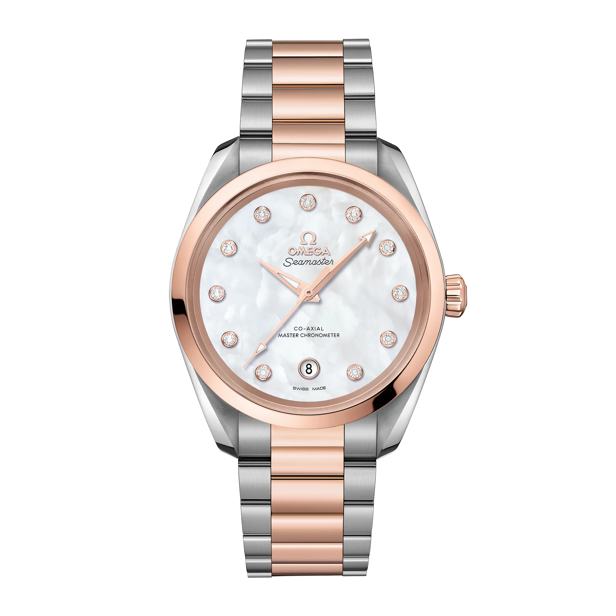 Aqua Terra Rose Gold & Steel Mother of Pearl Dial 38mm Product Image