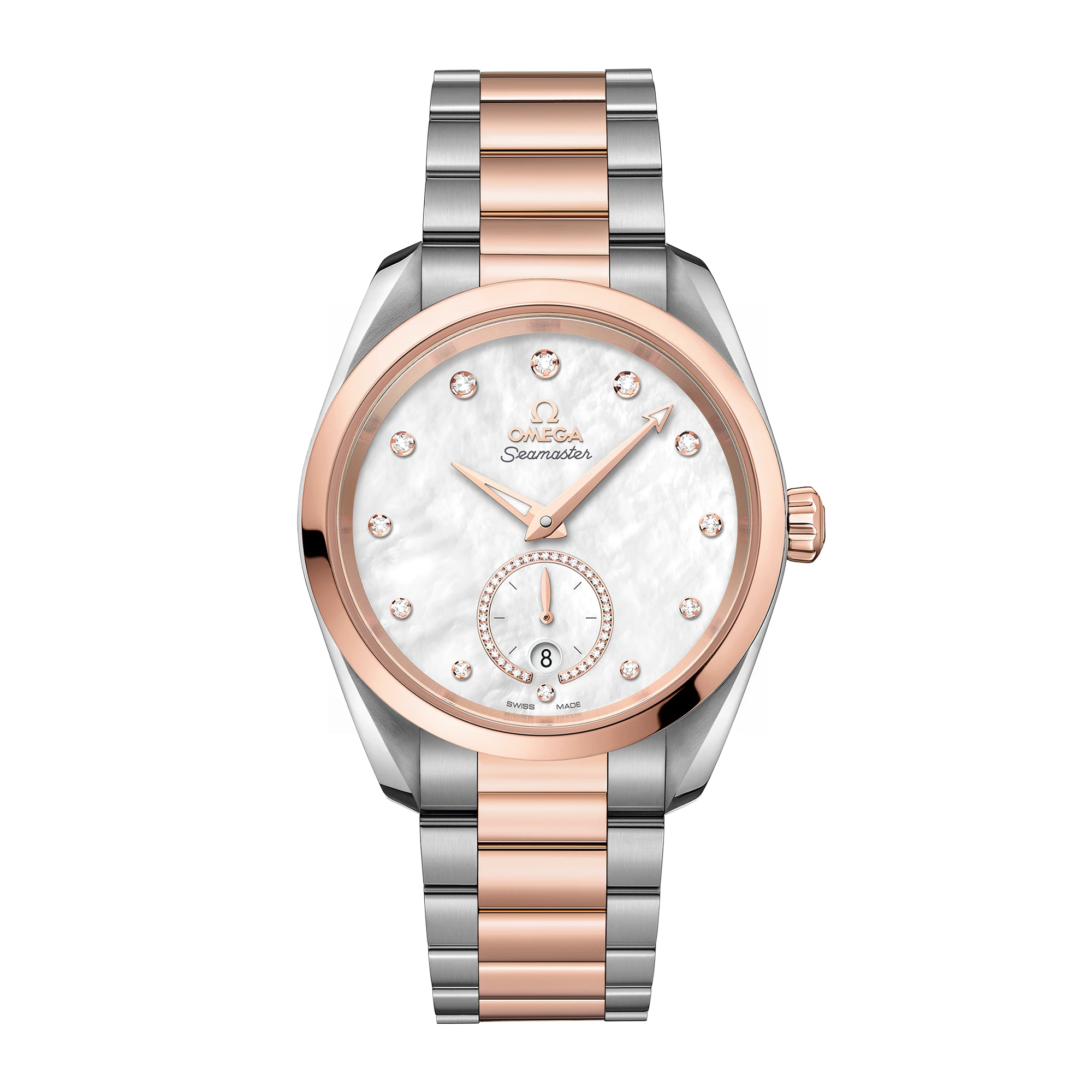 Aqua Terra Small Seconds Rose Gold & Steel Mother of Pearl Dial 38mm Product Image