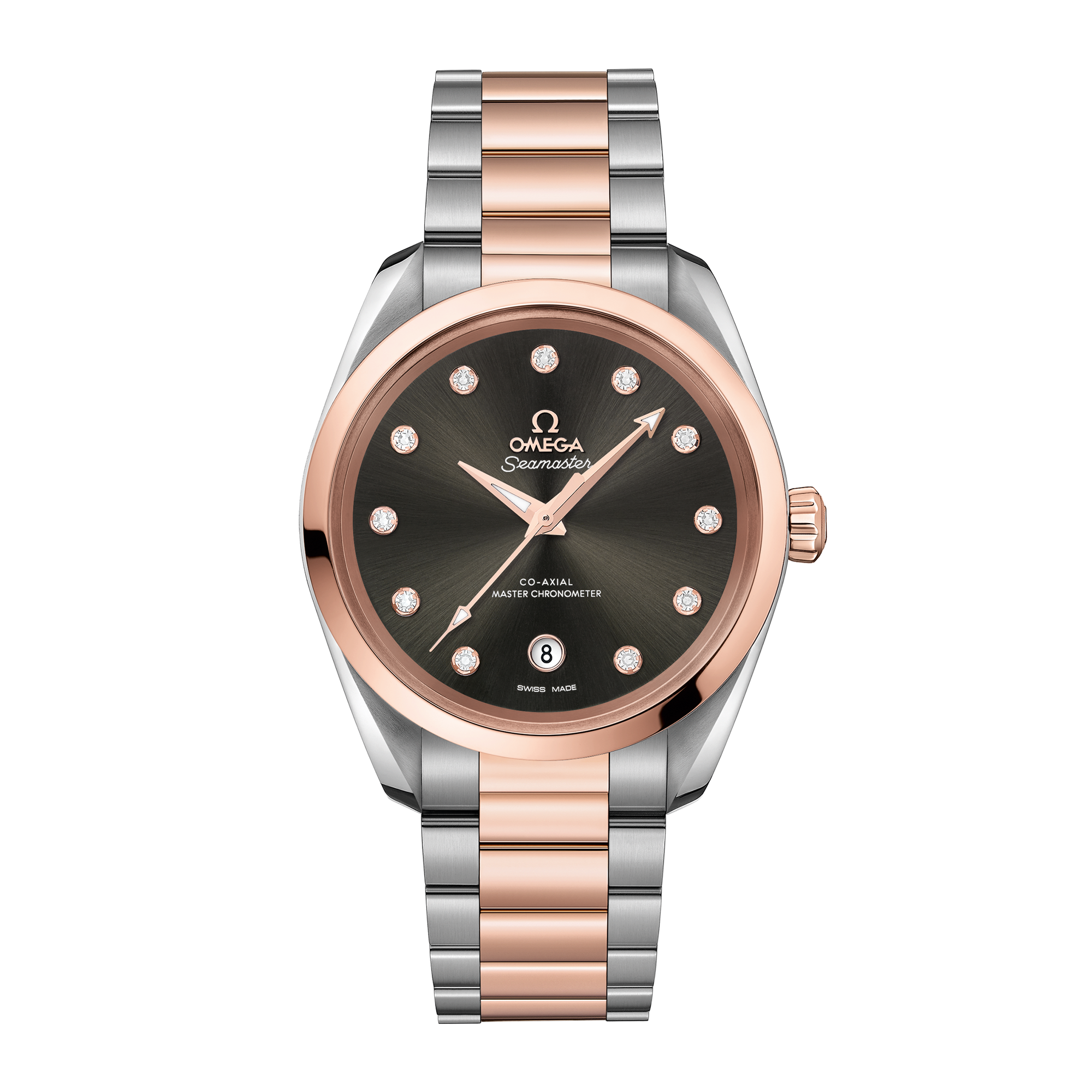 Aqua Terra Rose Gold & Steel Grey Dial 38mm Product Image