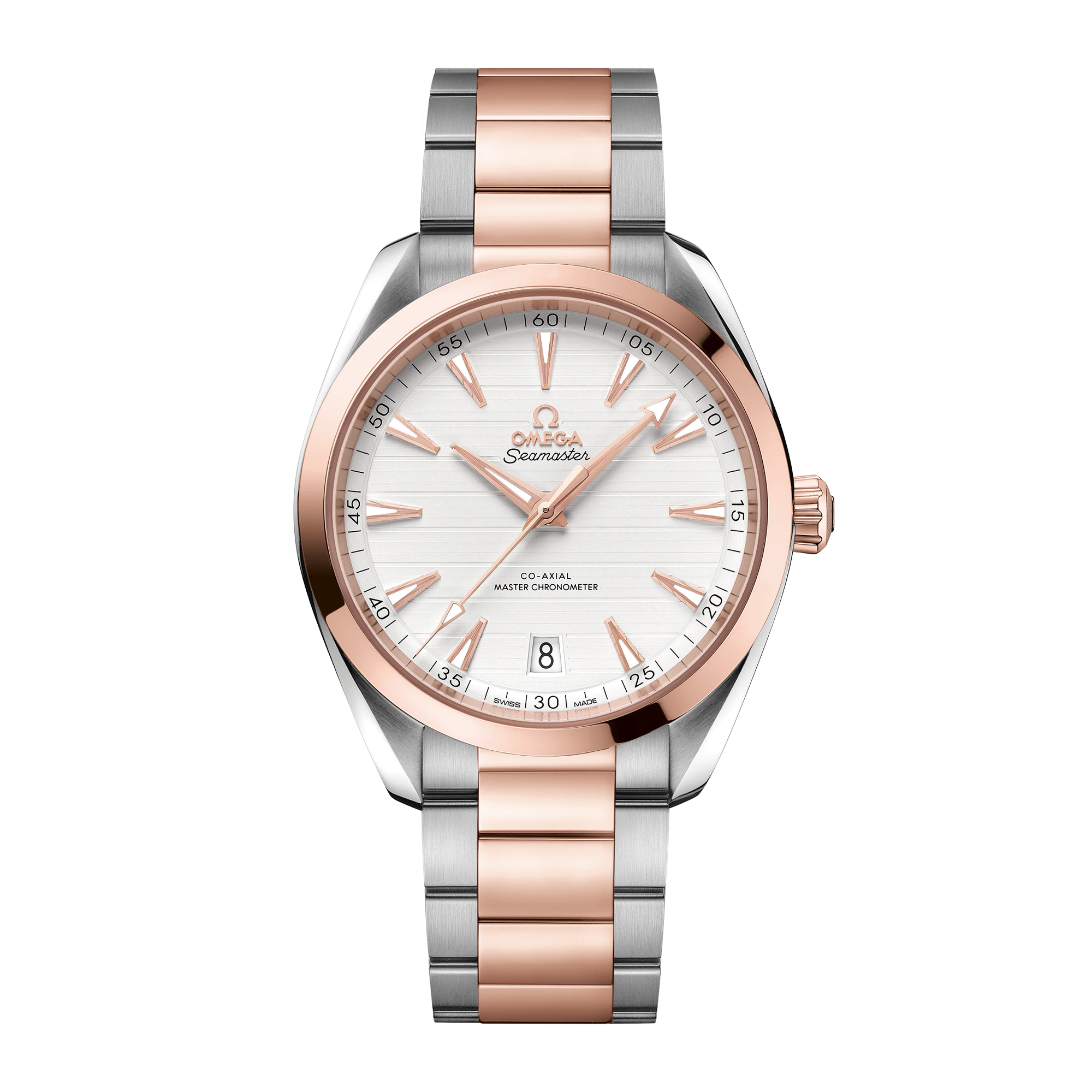 Aqua Terra Rose Gold & Steel Silver Dial 41mm Product Image