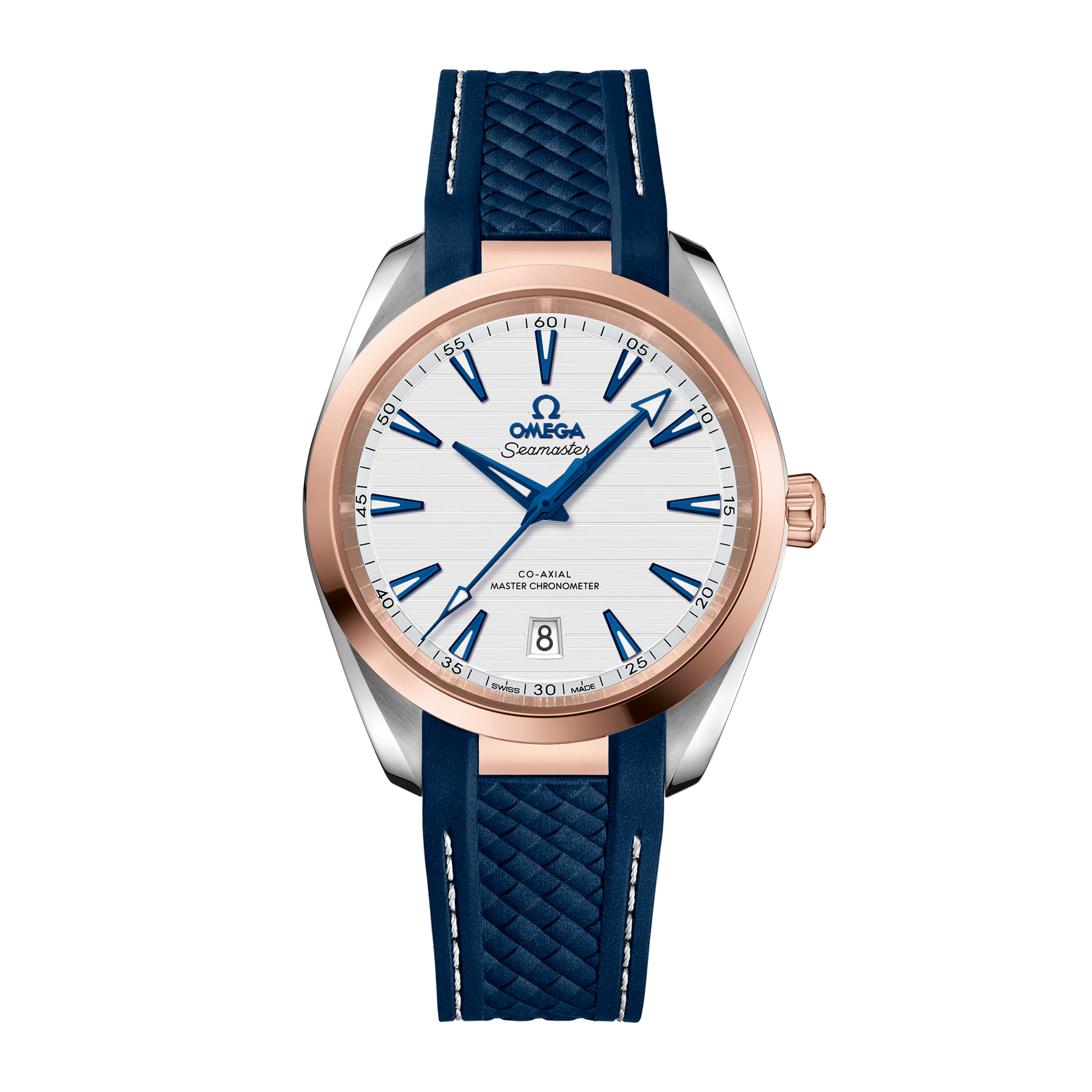Aqua Terra Rose Gold & Steel Silver Dial 38mm Product Image