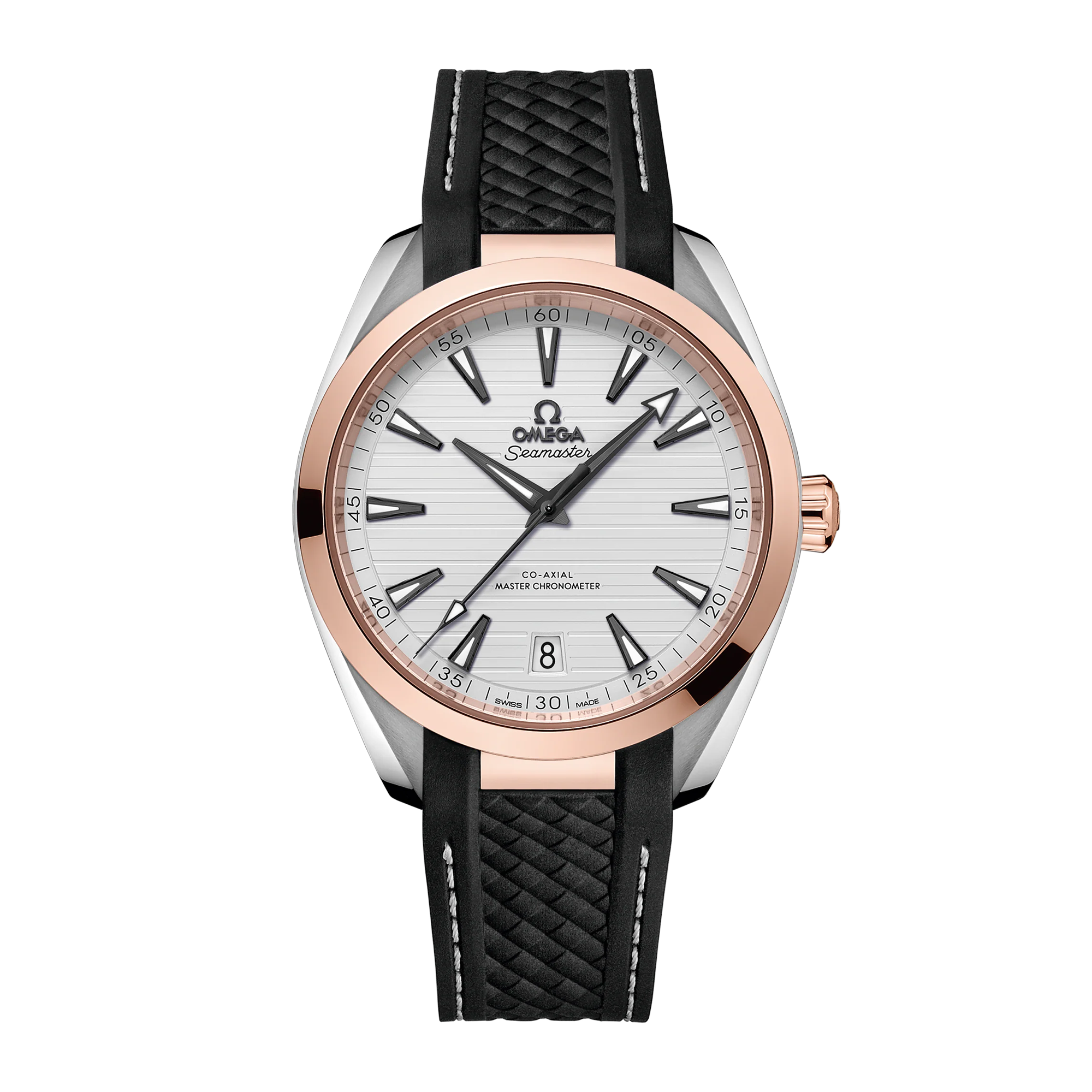 Aqua Terra Rose Gold & Steel Silver Dial 41mm Product Image