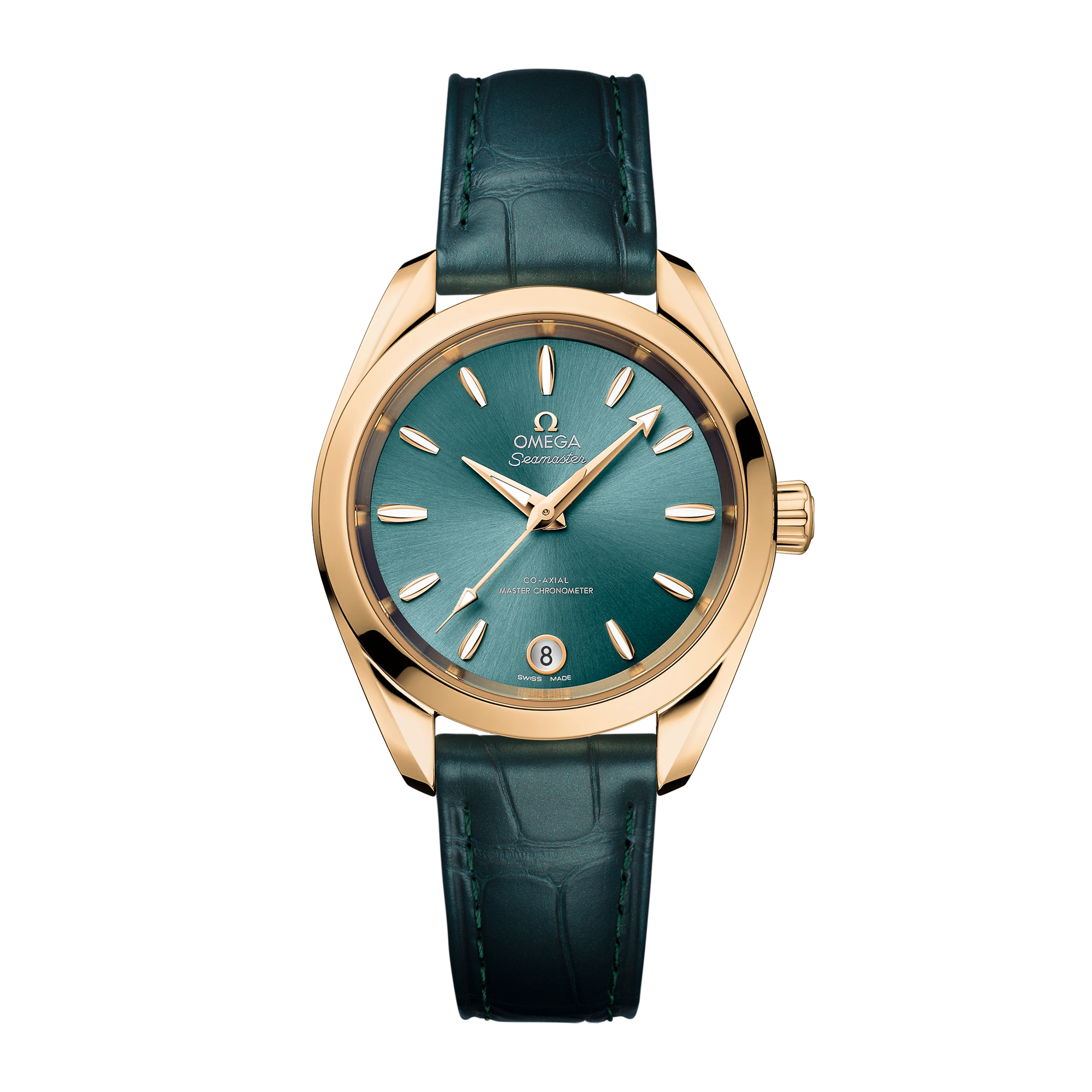 Aqua Terra Yellow Gold Green Dial 34mm Product Image