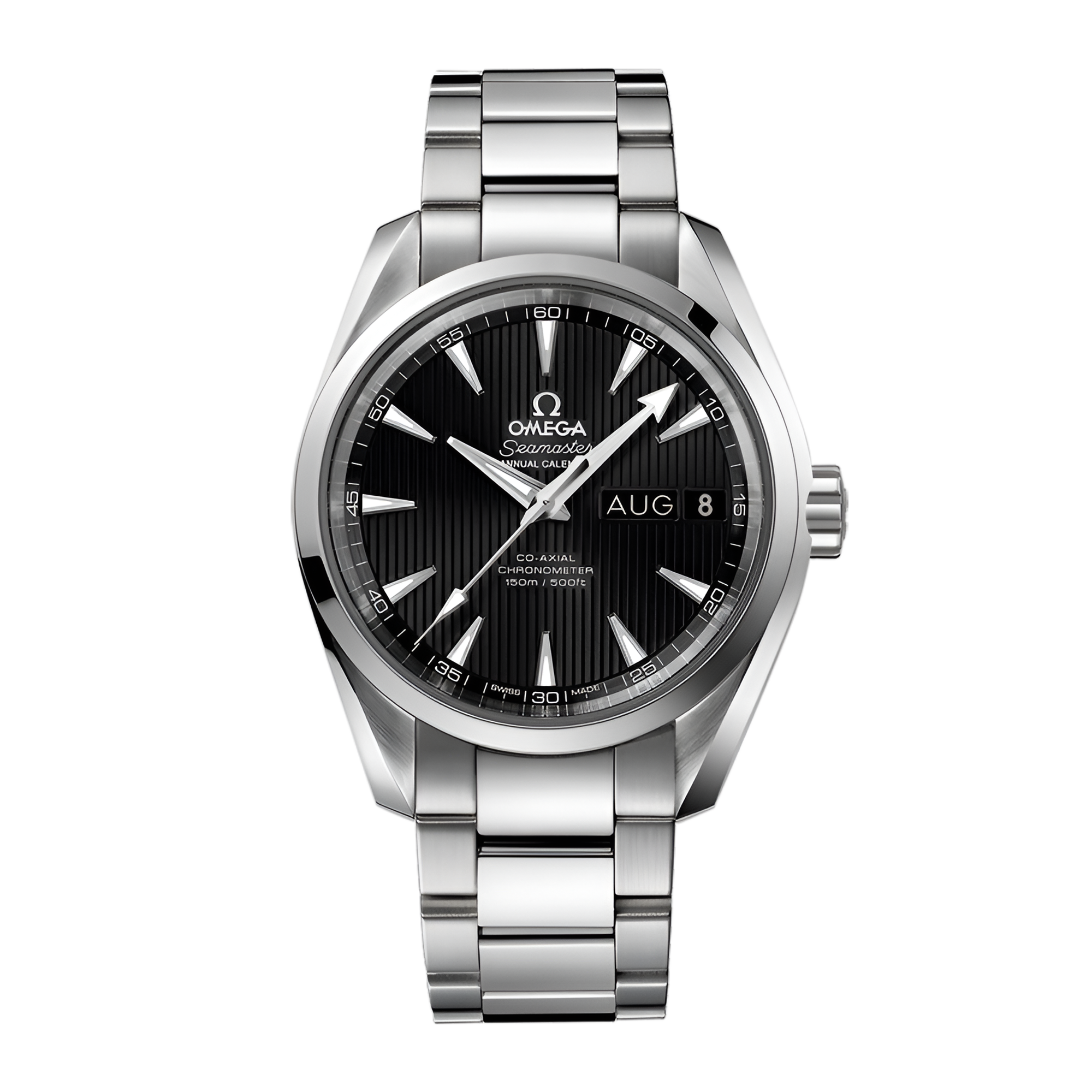 Aqua Terra Annual Calendar Steel Black Dial 38mm Product Image