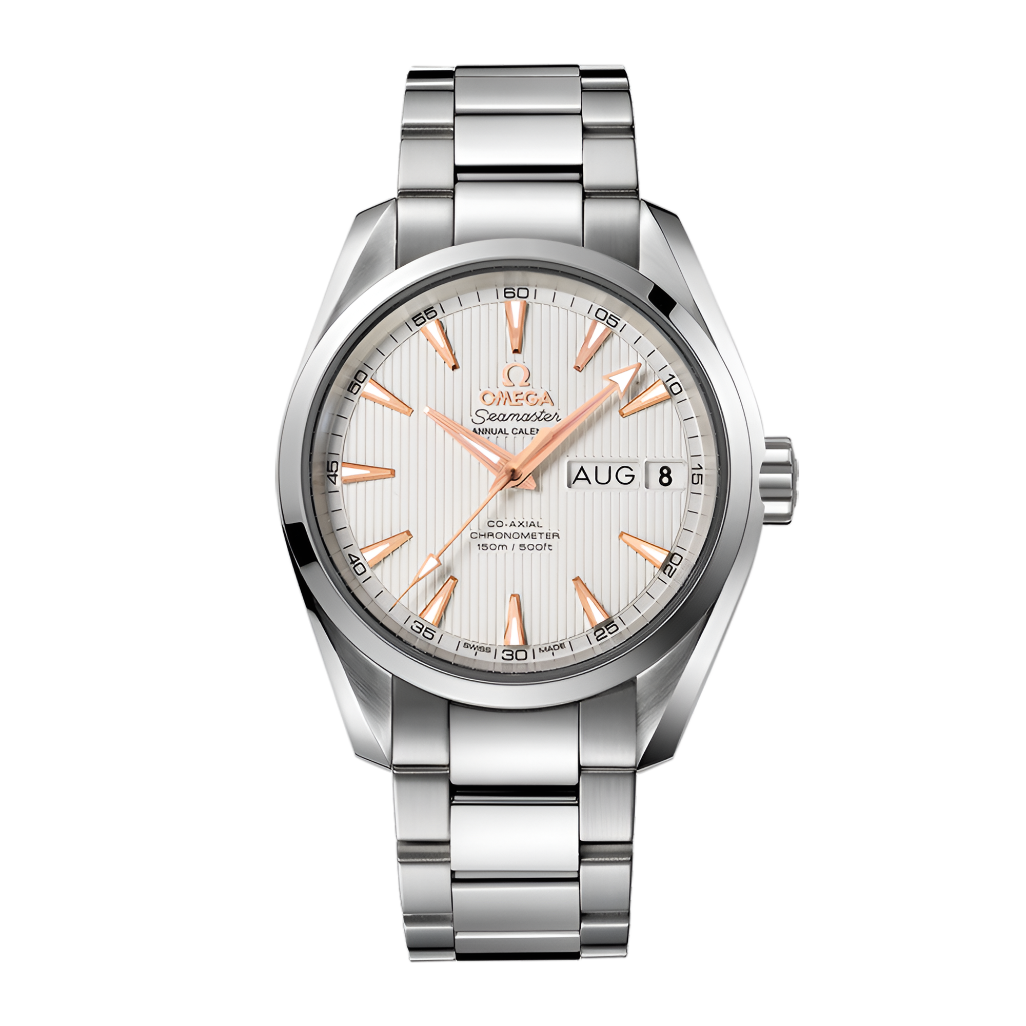 Aqua Terra Annual Calendar Steel Silver Dial 38mm Product Image