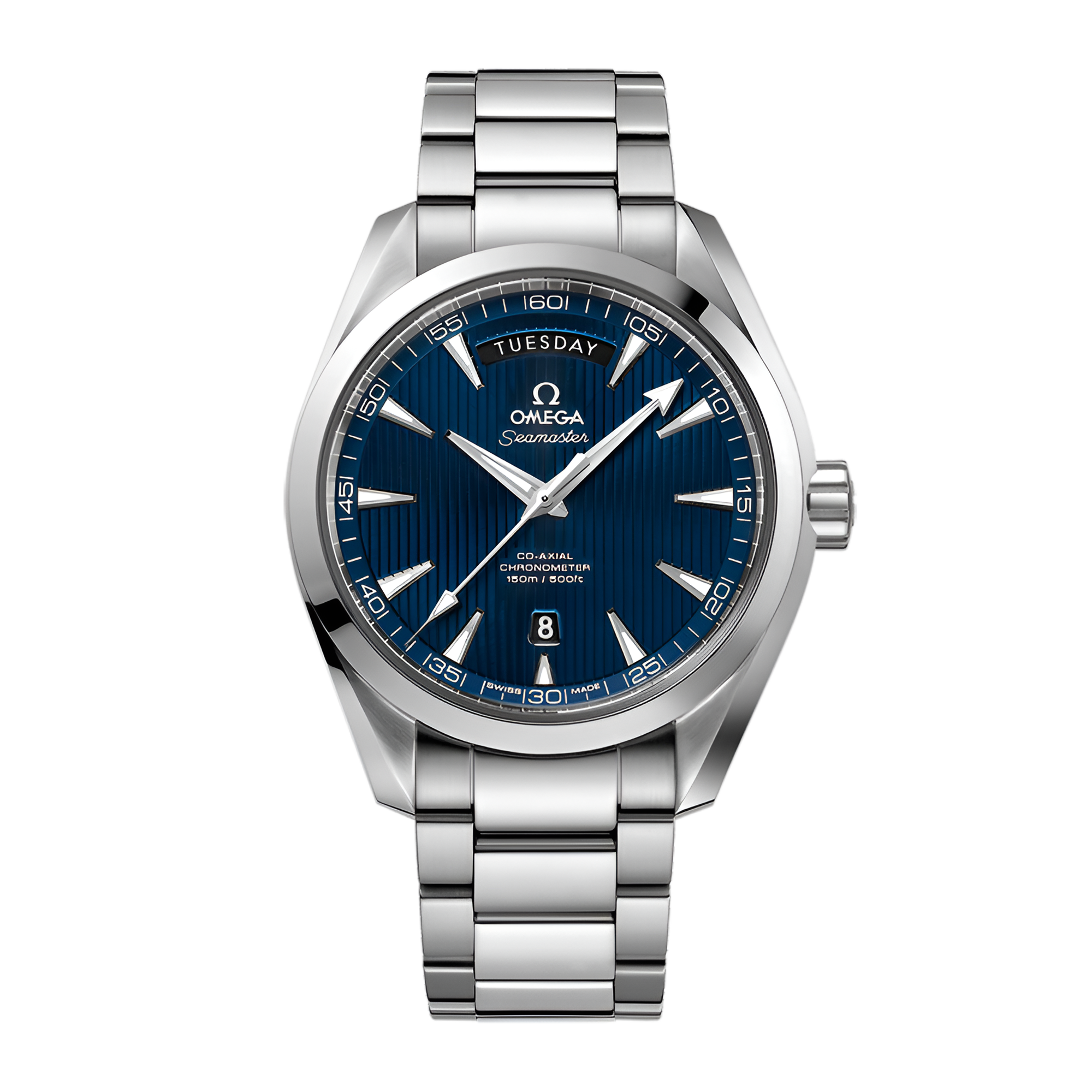 Aqua Terra Day-Date Steel Blue Dial 41mm Product Image