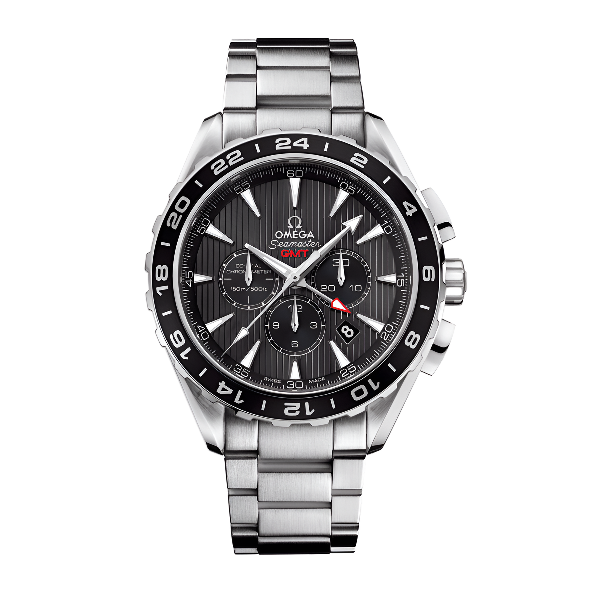 Aqua Terra GMT Chronograph Steel Grey Dial 44mm Product Image