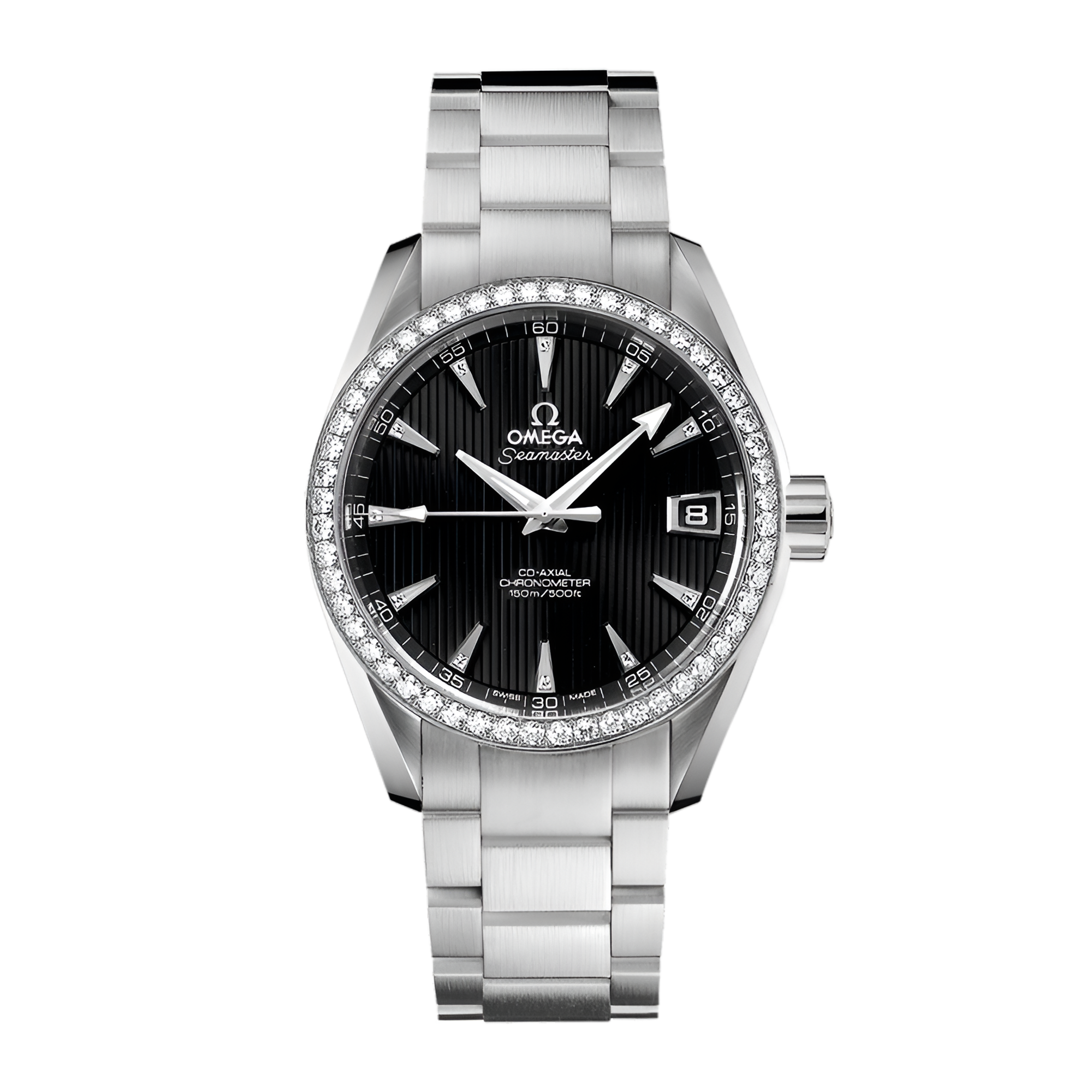 Aqua Terra Steel Diamond Black Dial 38mm Product Image