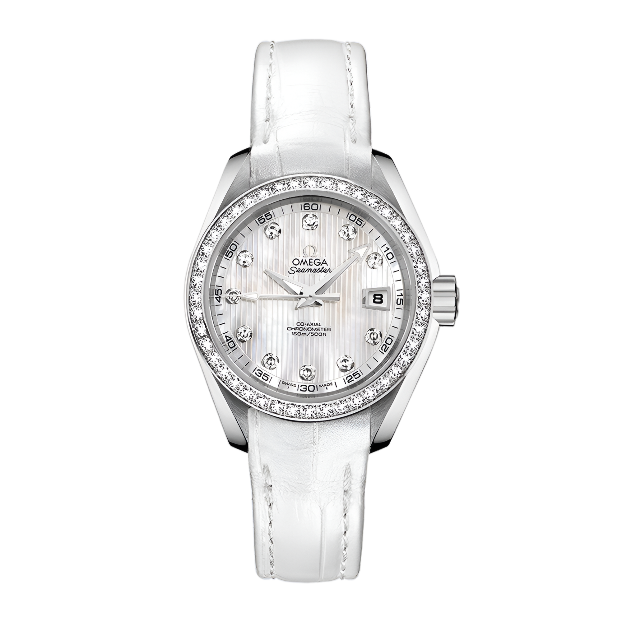 Aqua Terra Steel Diamond Mother of Pearl 30mm Product Image