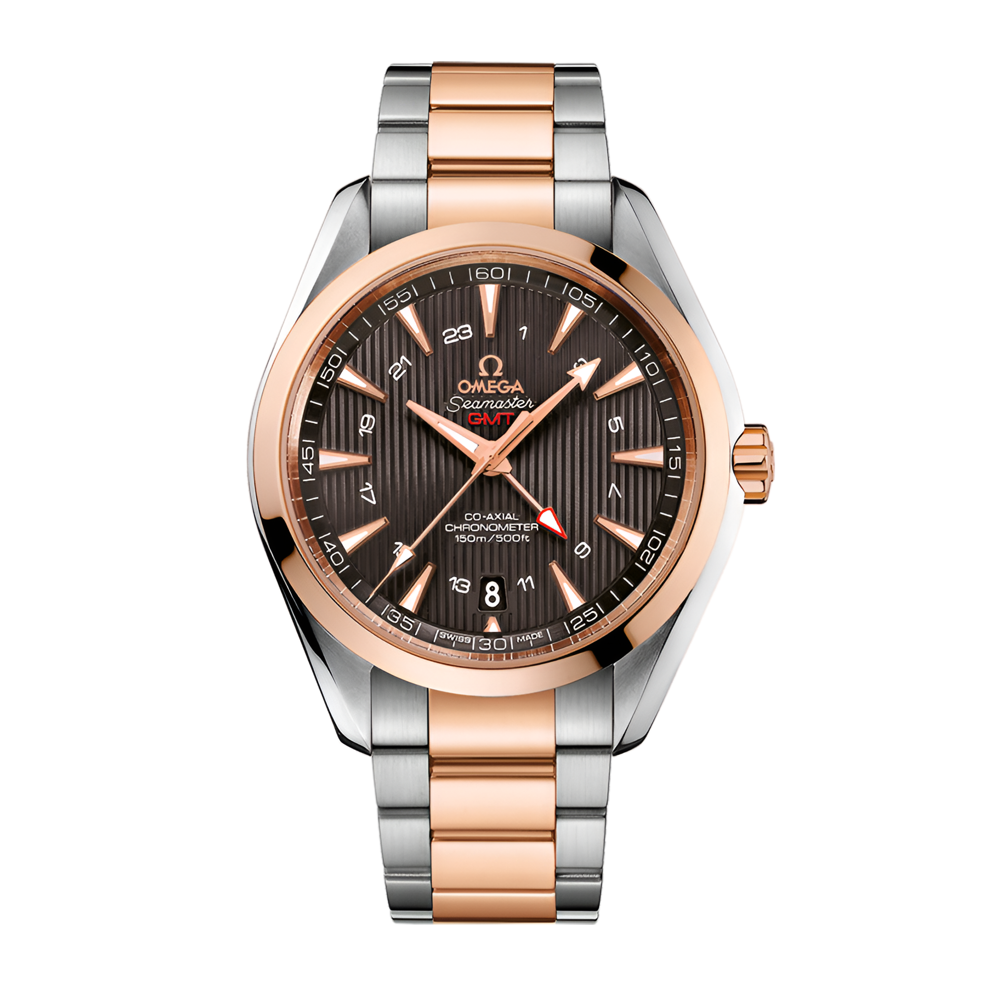 Aqua Terra Rose Gold & Steel Brown Dial 43mm Product Image