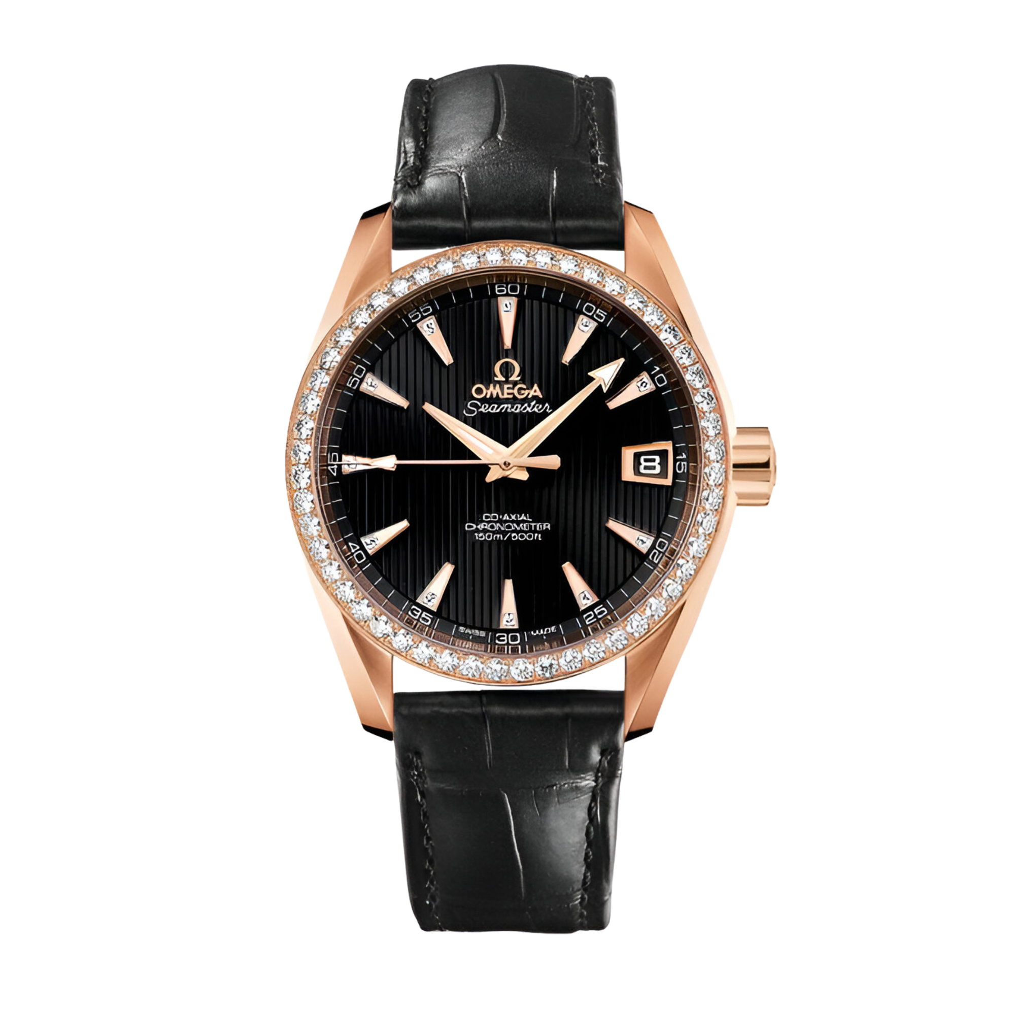 Aqua Terra Rose Gold Black Dial 38mm Product Image