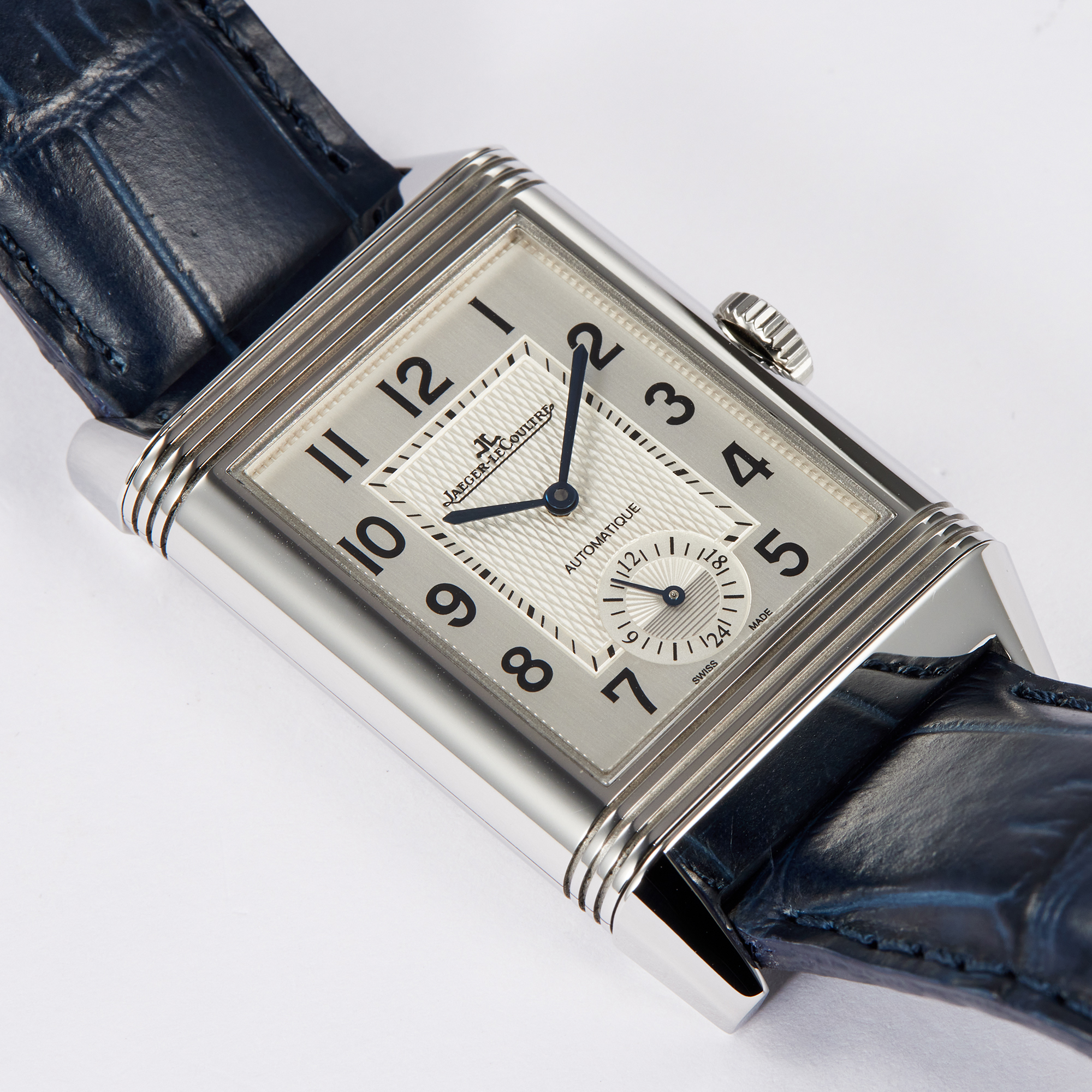 Reverso Classic Large Duoface Steel Silver Dial 28mm Product Image 4