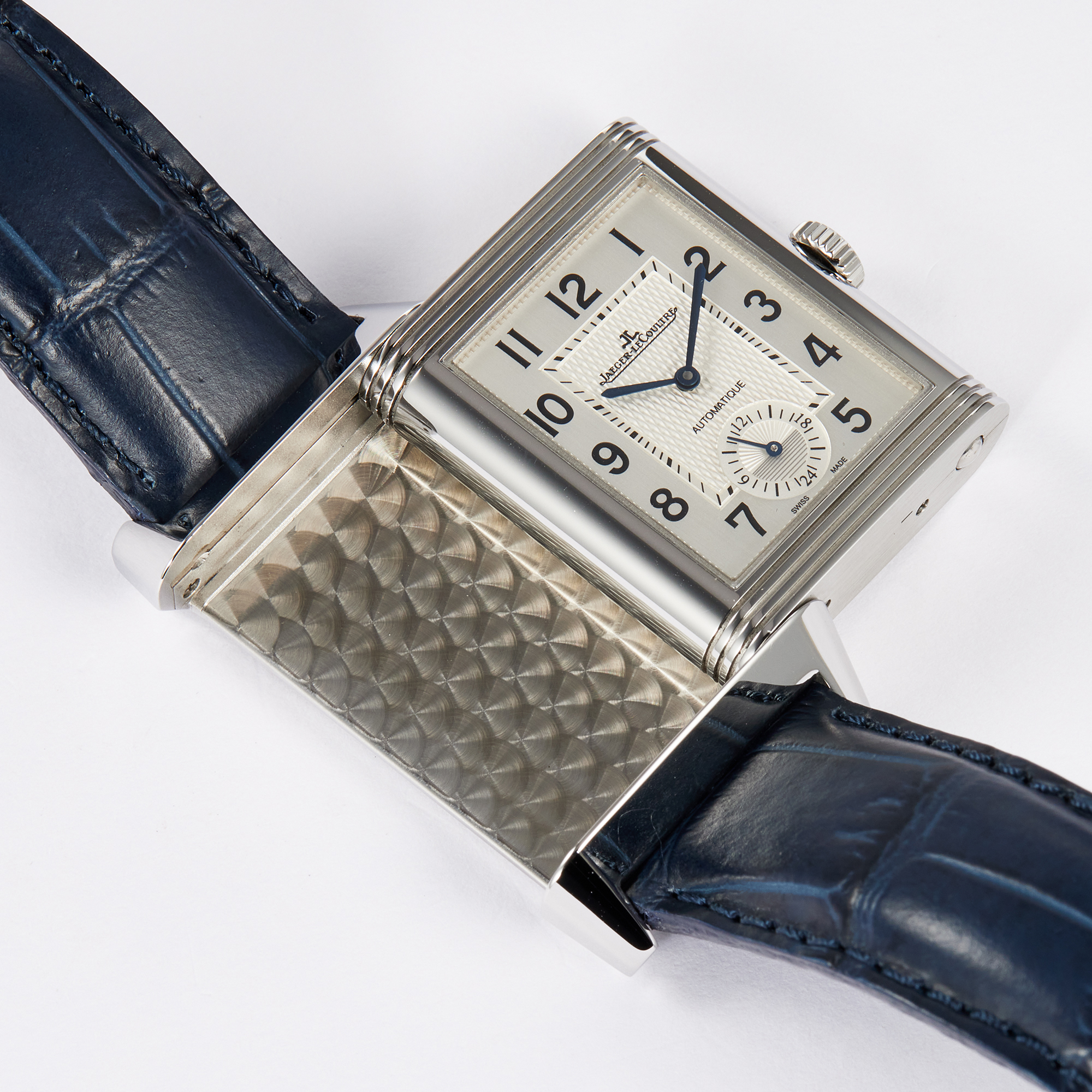 Reverso Classic Large Duoface Steel Silver Dial 28mm Product Image 1