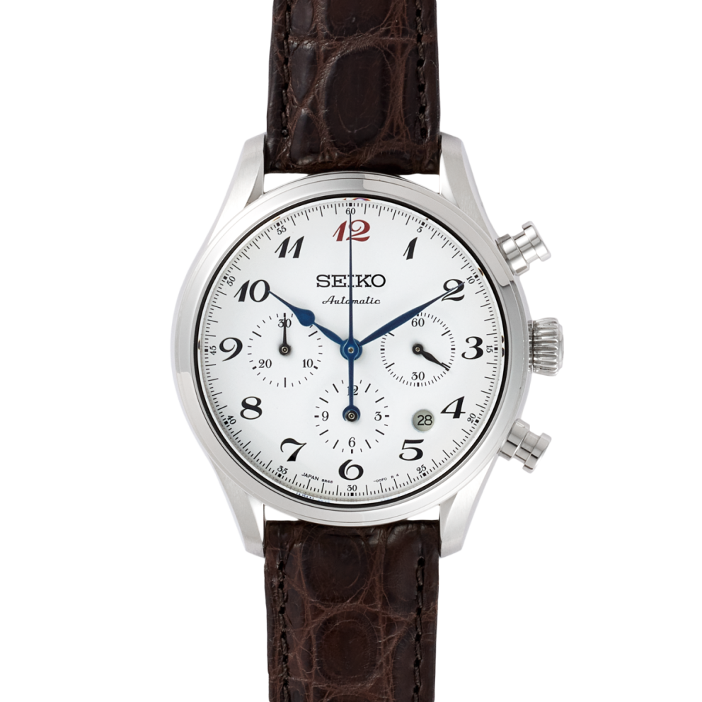 Presage Chronograph 60th Anniversary Steel White Enamel Dial Limited Edition 42mm Product Image