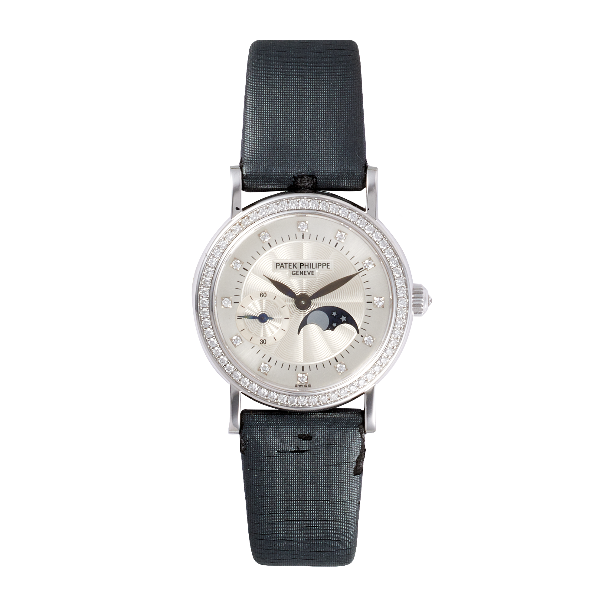 Calatrava Ladies White Gold Diamond White Dial Product Image