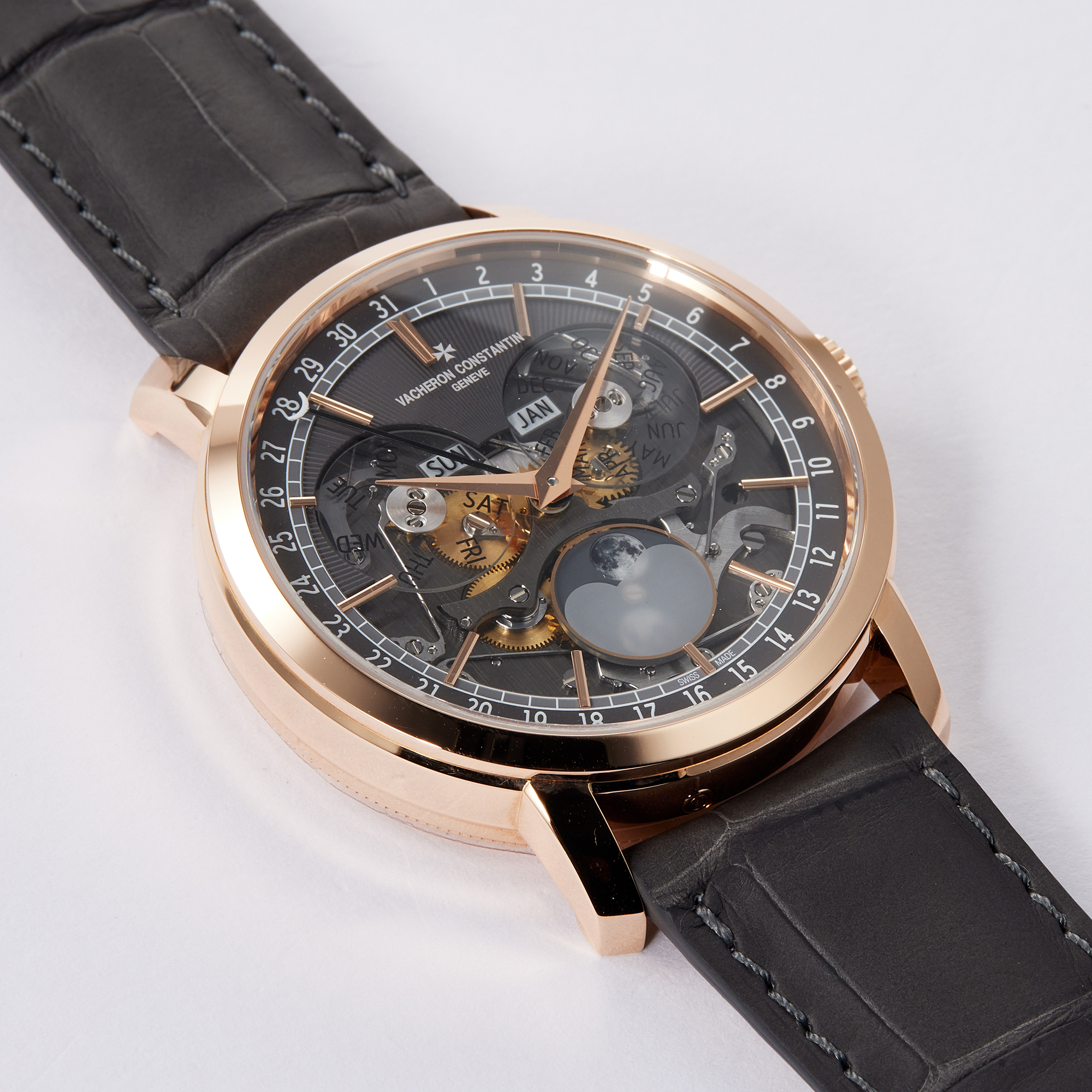 Traditionnelle Complete Calendar Openface Rose Gold 41mm Product Image 2