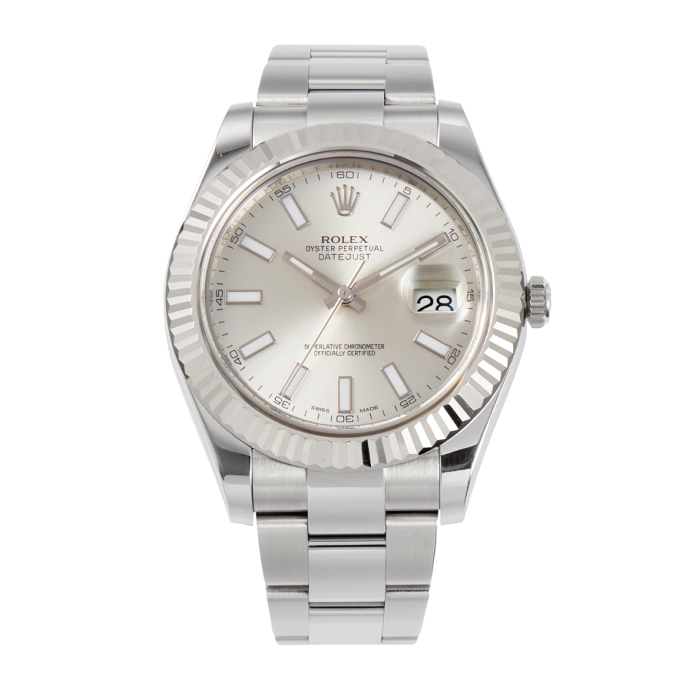 Rolex Datejust II Steel Silver Dial 41mm 116334 - Make an